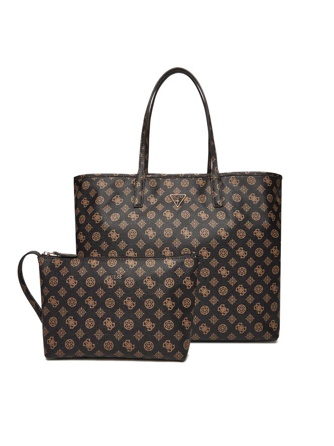 GUESS SILVANA 2 COMP MINI TOTE ΤΣΑΝΤΑ ΓΥΝΑΙΚΕΙΟ | BLACK