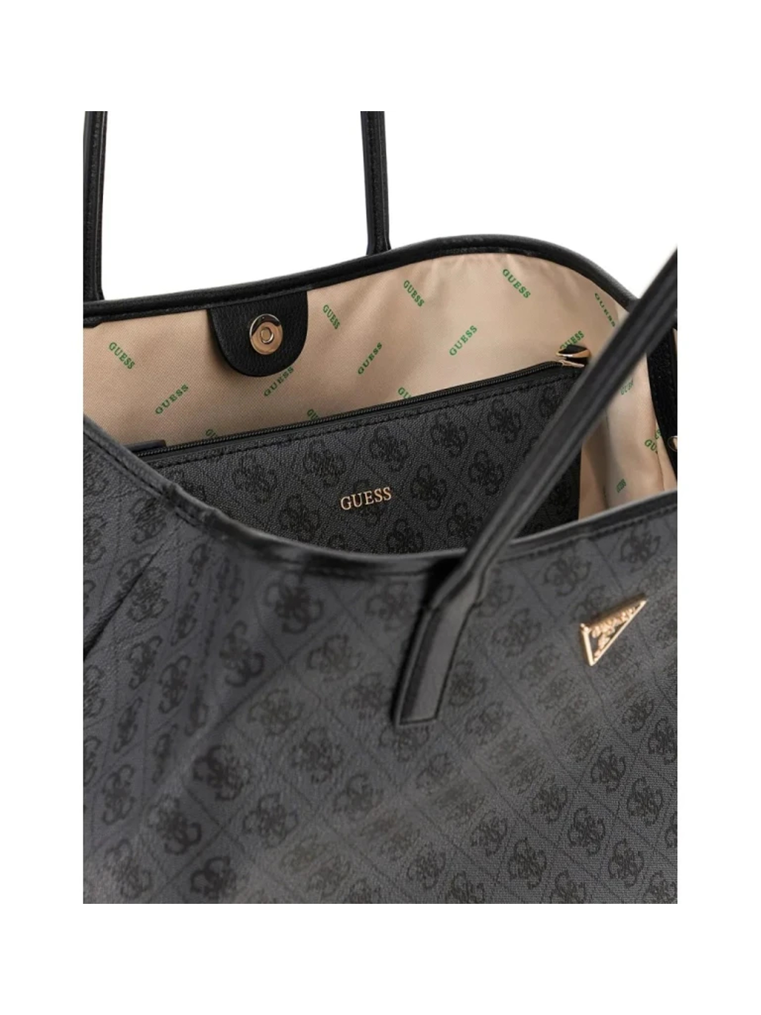 GUESS VICTTORIA LARGE 2 IN 1 TOTE HWESG951429 | ANTHRACITE GUESS VICTTORIA LARGE 2 IN 1 TOTE HWESG951429 | ANTHRACITE