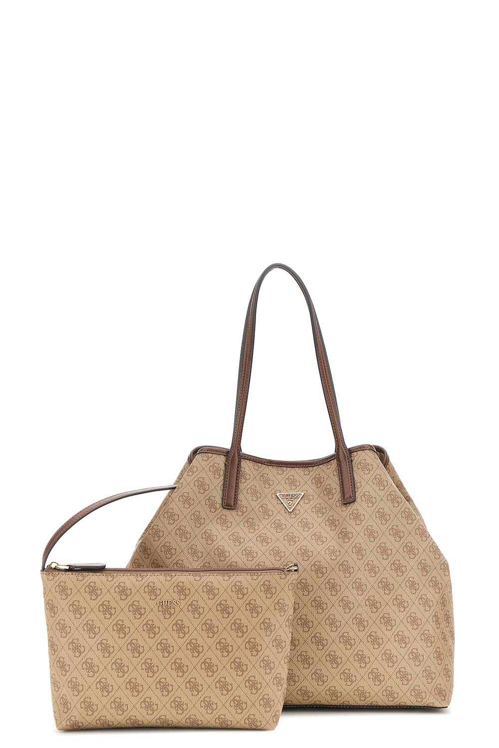 GUESS SILVANA 2 COMP MINI TOTE ΤΣΑΝΤΑ ΓΥΝΑΙΚΕΙΟ | BLACK