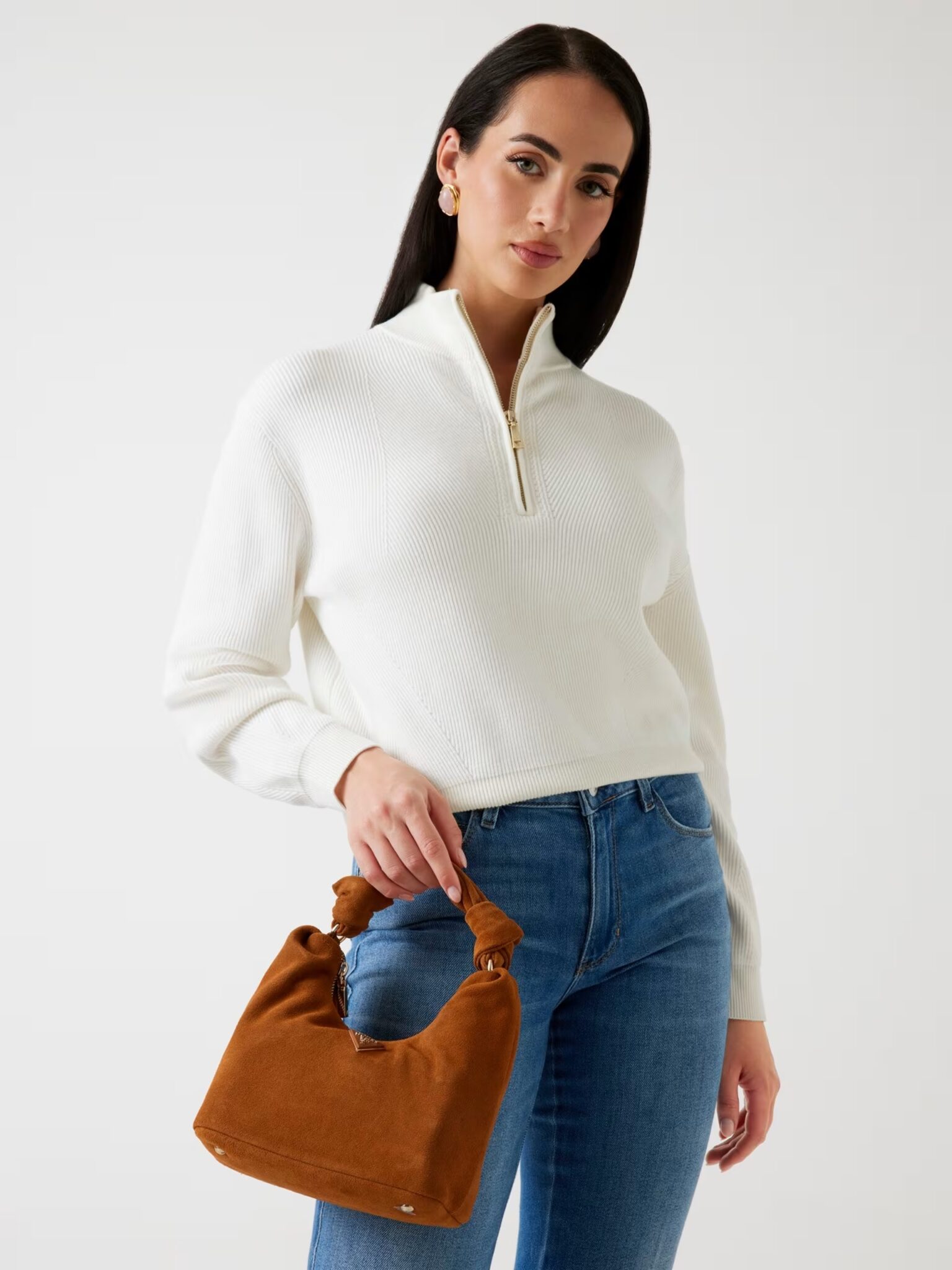 GUESS SILVANA 2 COMP MINI TOTE ΤΣΑΝΤΑ ΓΥΝΑΙΚΕΙΟ | BLACK