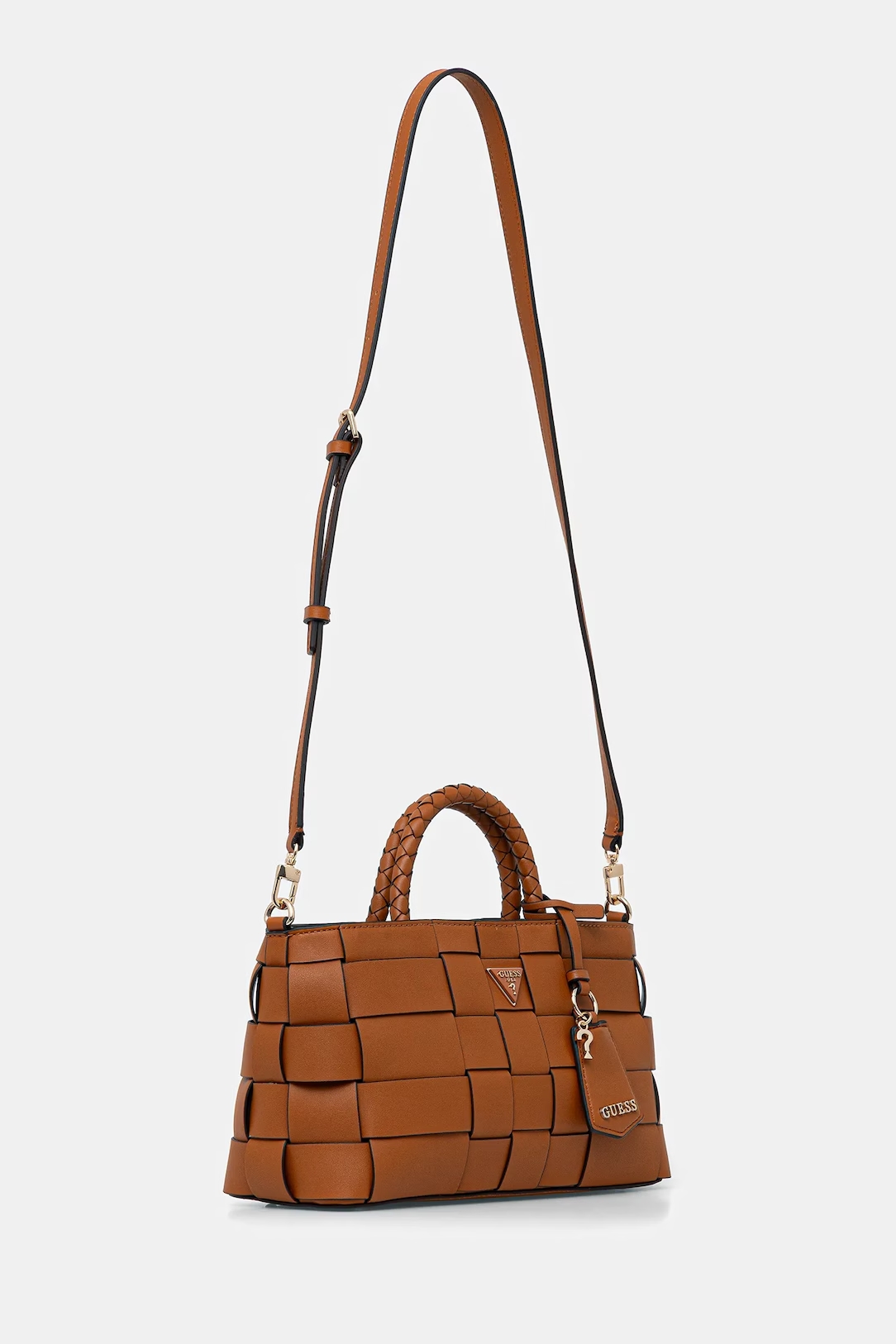 GUESS TRIANGLE GLITTER SWEATSHIRT W5BQ11KC8I1 | BLACK