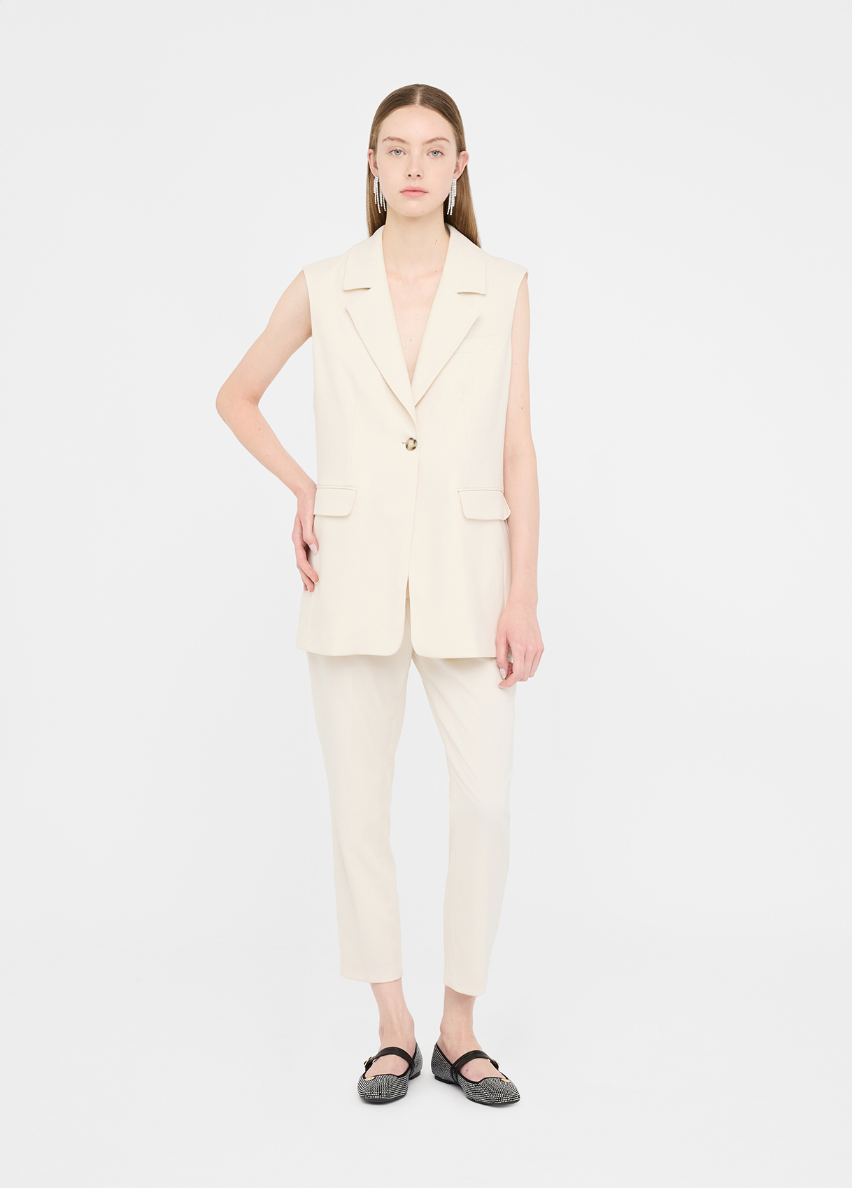 LIU JO CHINO DIAMOND FILETT ΠΑΝΤΕΛΟΝΙ MF5136T4334 | OFF WHITE LIU JO CHINO DIAMOND FILETT ΠΑΝΤΕΛΟΝΙ MF5136T4334 | OFF WHITE