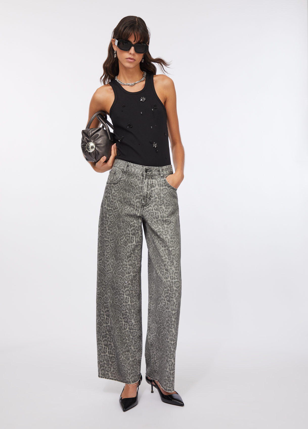 LIU JO PANT.FLARE H.W. ΠΑΝΤΕΛΟΝΙ MF5333T160A | GREY LIU JO PANT.FLARE H.W. ΠΑΝΤΕΛΟΝΙ MF5333T160A | GREY