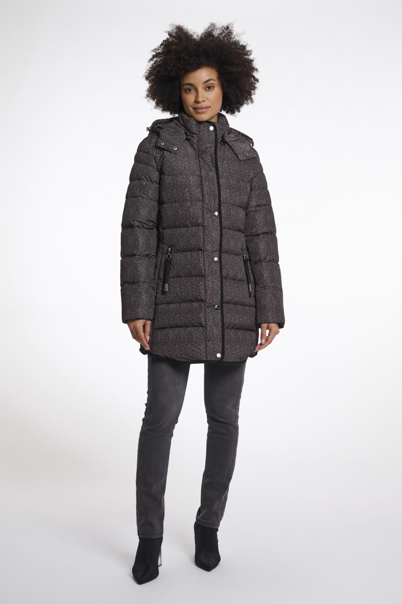 GUESS JEANS QUILTED PUFFER JACKET ΜΠΟΥΦΑΝ ΓΥΝΑΙΚΕΙΟ | KHAKI