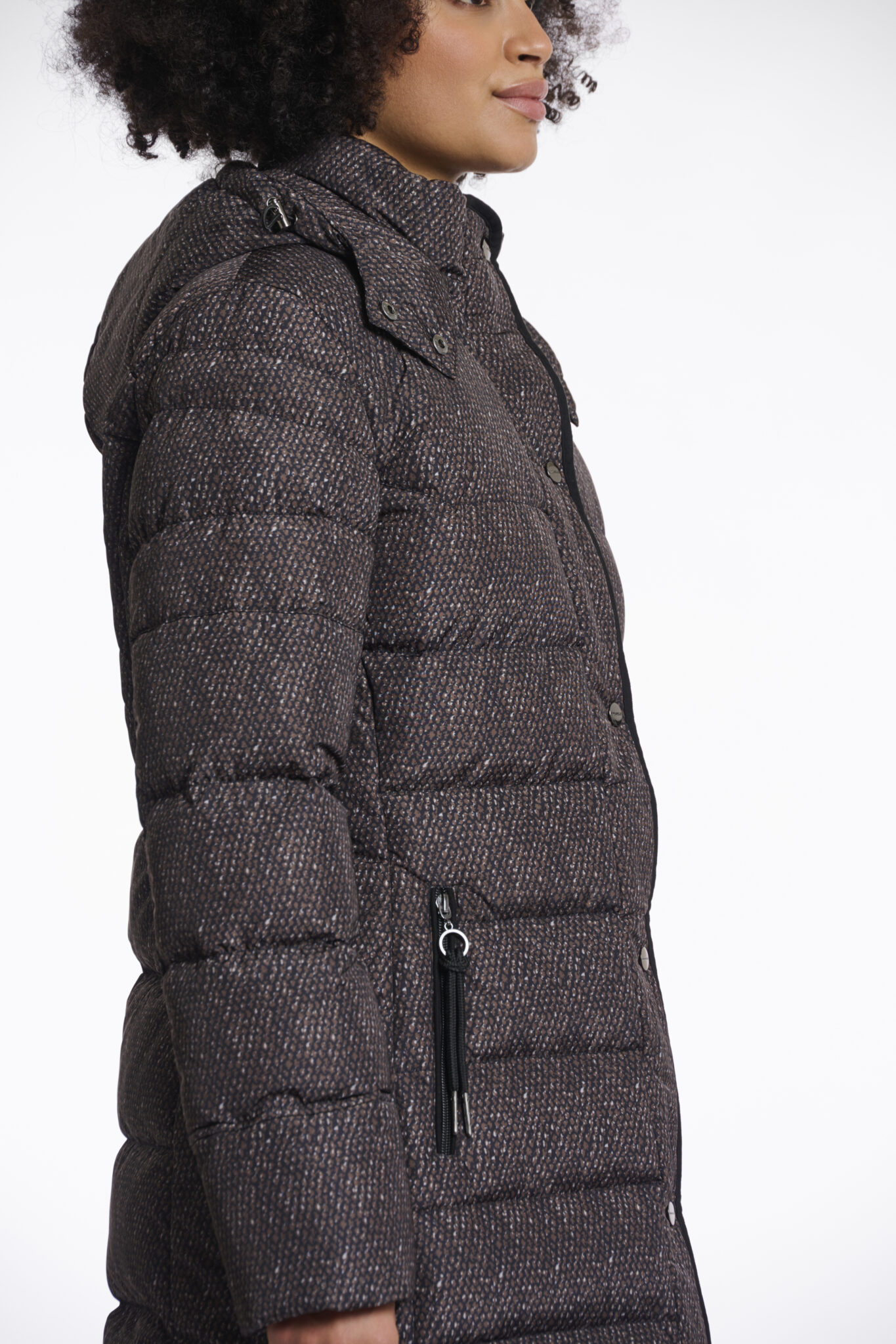 GUESS JEANS QUILTED PUFFER JACKET ΜΠΟΥΦΑΝ ΓΥΝΑΙΚΕΙΟ | KHAKI