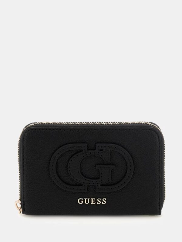 GUESS CALEBRA SLG MEDIUM ZIP AROUND SWBG9536140 | BLACK GUESS CALEBRA SLG MEDIUM ZIP AROUND SWBG9536140 | BLACK
