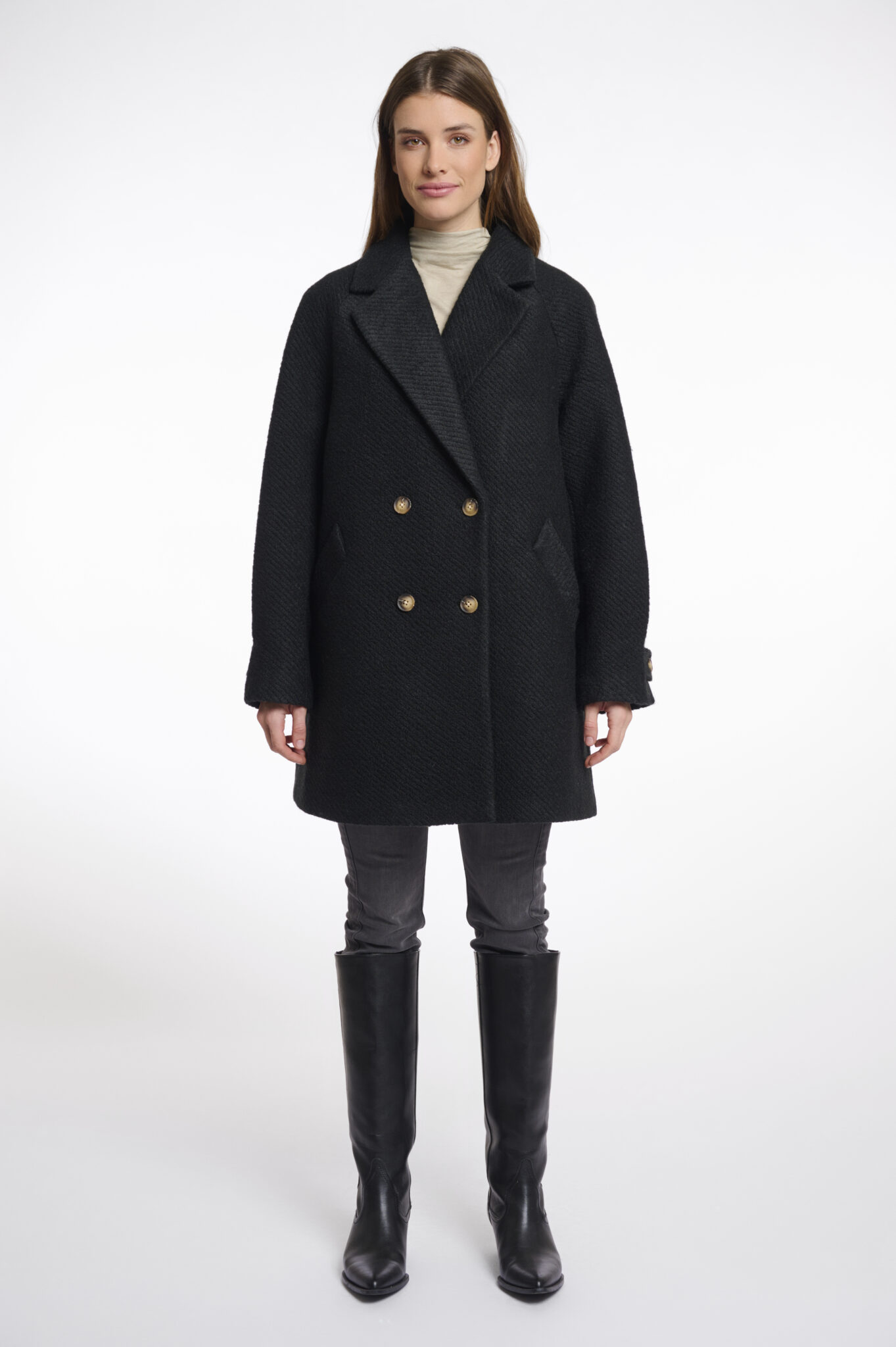 RINO & PELLE ΠΑΛΤΟ SERENA.7002512 | BLACK RINO & PELLE ΠΑΛΤΟ SERENA.7002512 | BLACK