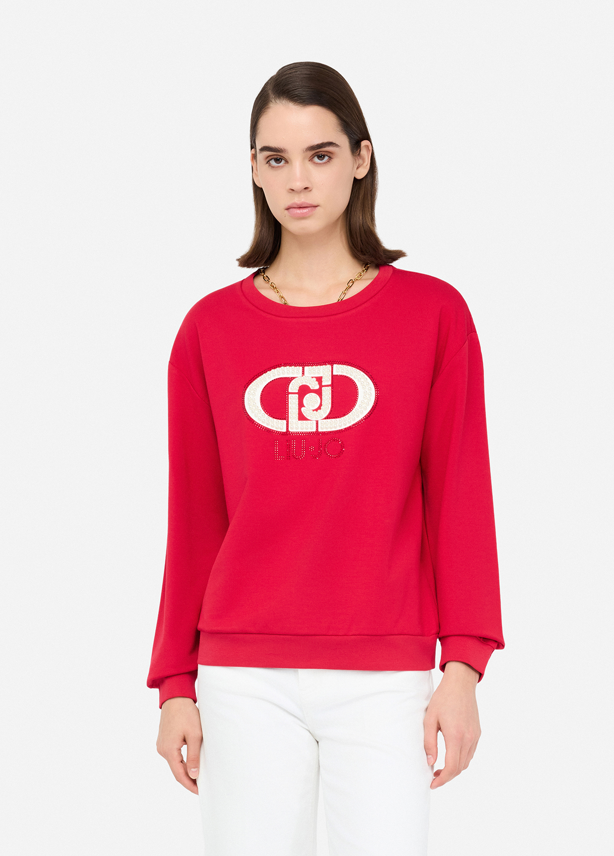 GUESS JEANS RACKET PIECED SWEAT ΦΟΥΤΕΡ ΓΥΝΑΙΚΕΙΟ | GREY