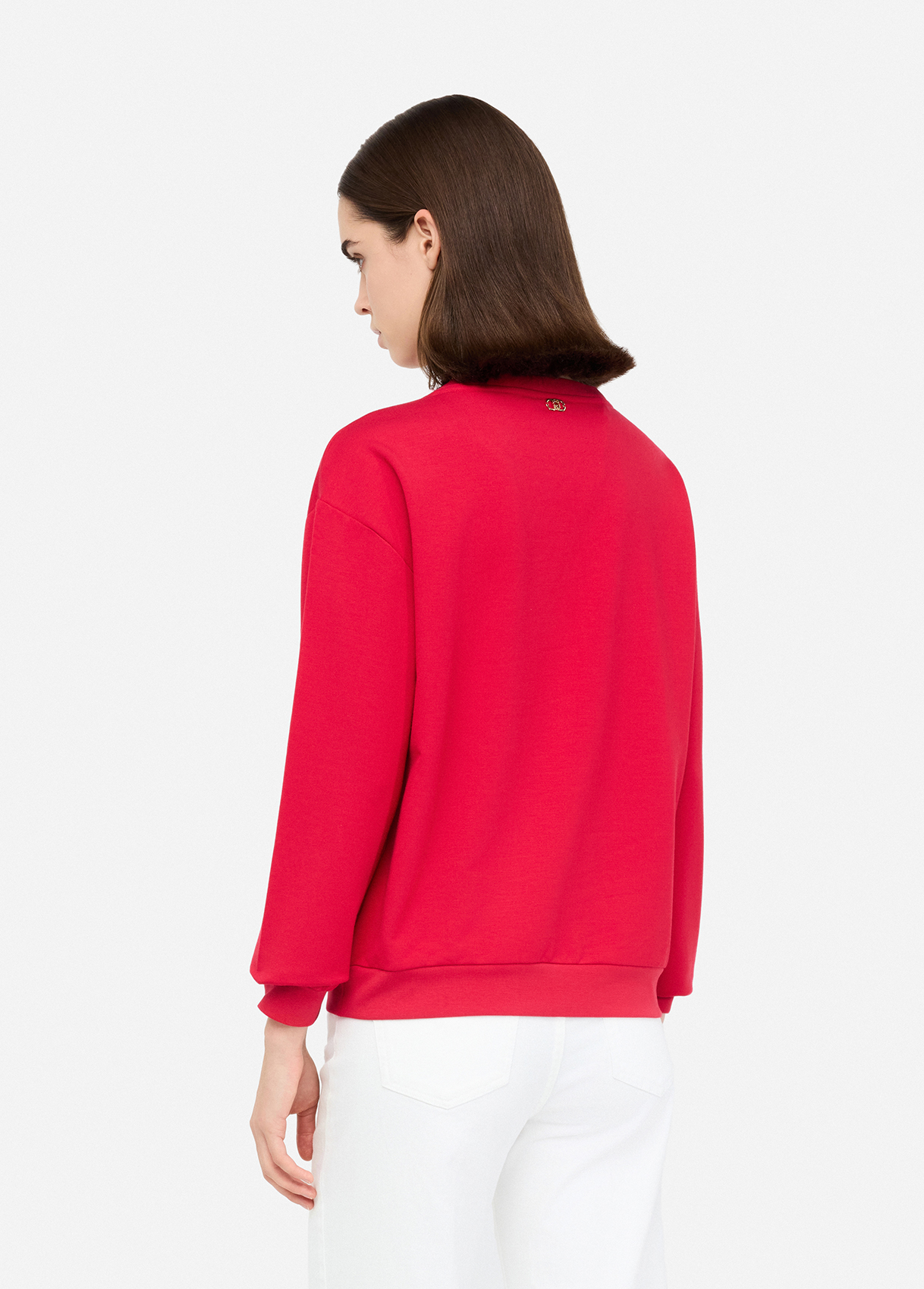 GUESS JEANS RACKET PIECED SWEAT ΦΟΥΤΕΡ ΓΥΝΑΙΚΕΙΟ | GREY