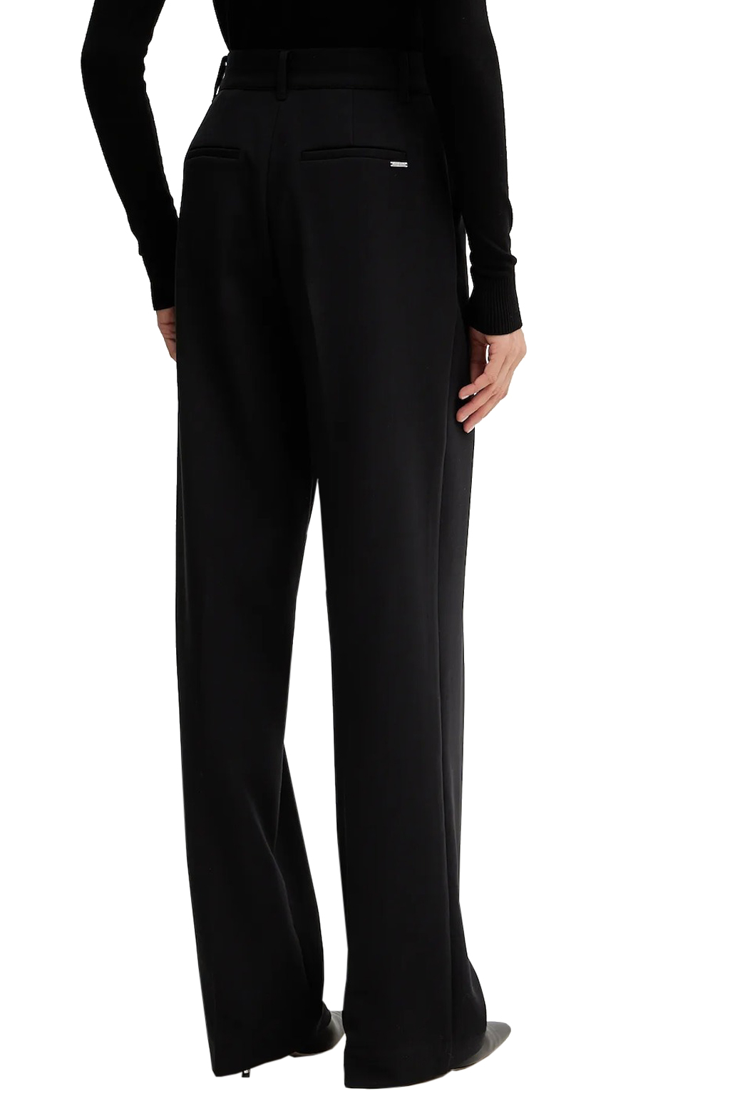 GUESS TRIANGLE GLITTER SWEATSHIRT W5BQ11KC8I1 | BLACK