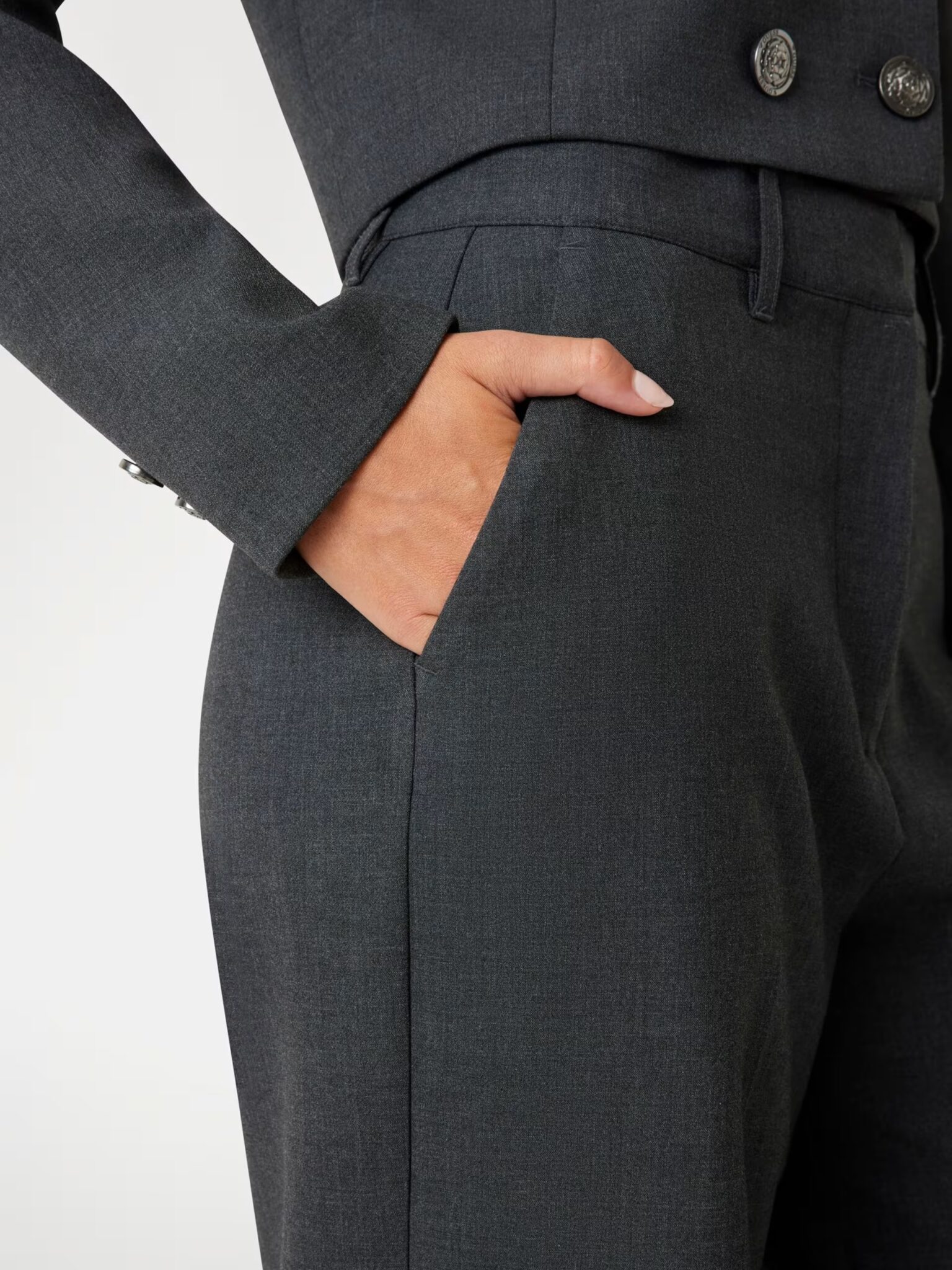 GUESS JOANDRA PERFECT PANT W5BB08W2402 | DARK GREY GUESS JOANDRA PERFECT PANT W5BB08W2402 | DARK GREY