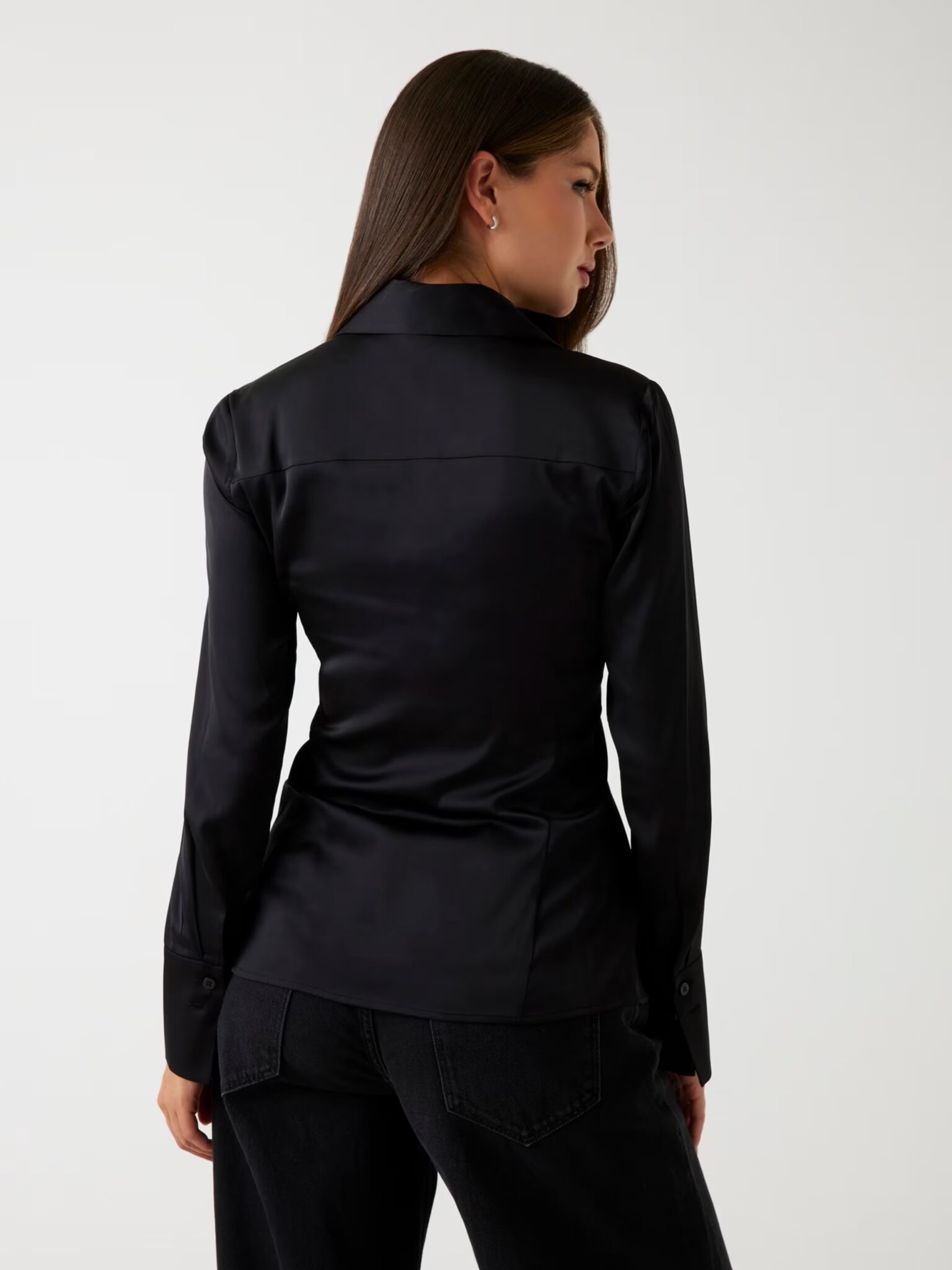 GUESS FERNANDA CORSET SHIRT ΠΟΥΚΑΜΙΣΟ W5BH83WF1T2 | BLACK GUESS FERNANDA CORSET SHIRT ΠΟΥΚΑΜΙΣΟ W5BH83WF1T2 | BLACK