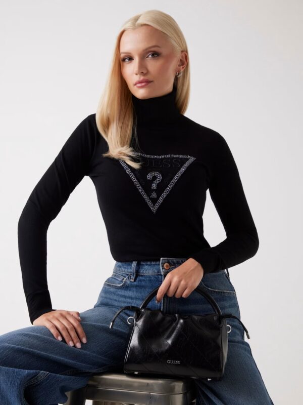 GUESS MELANIE TRIANGLE LOGO SW W5BR39Z2NQ2 | BLACK