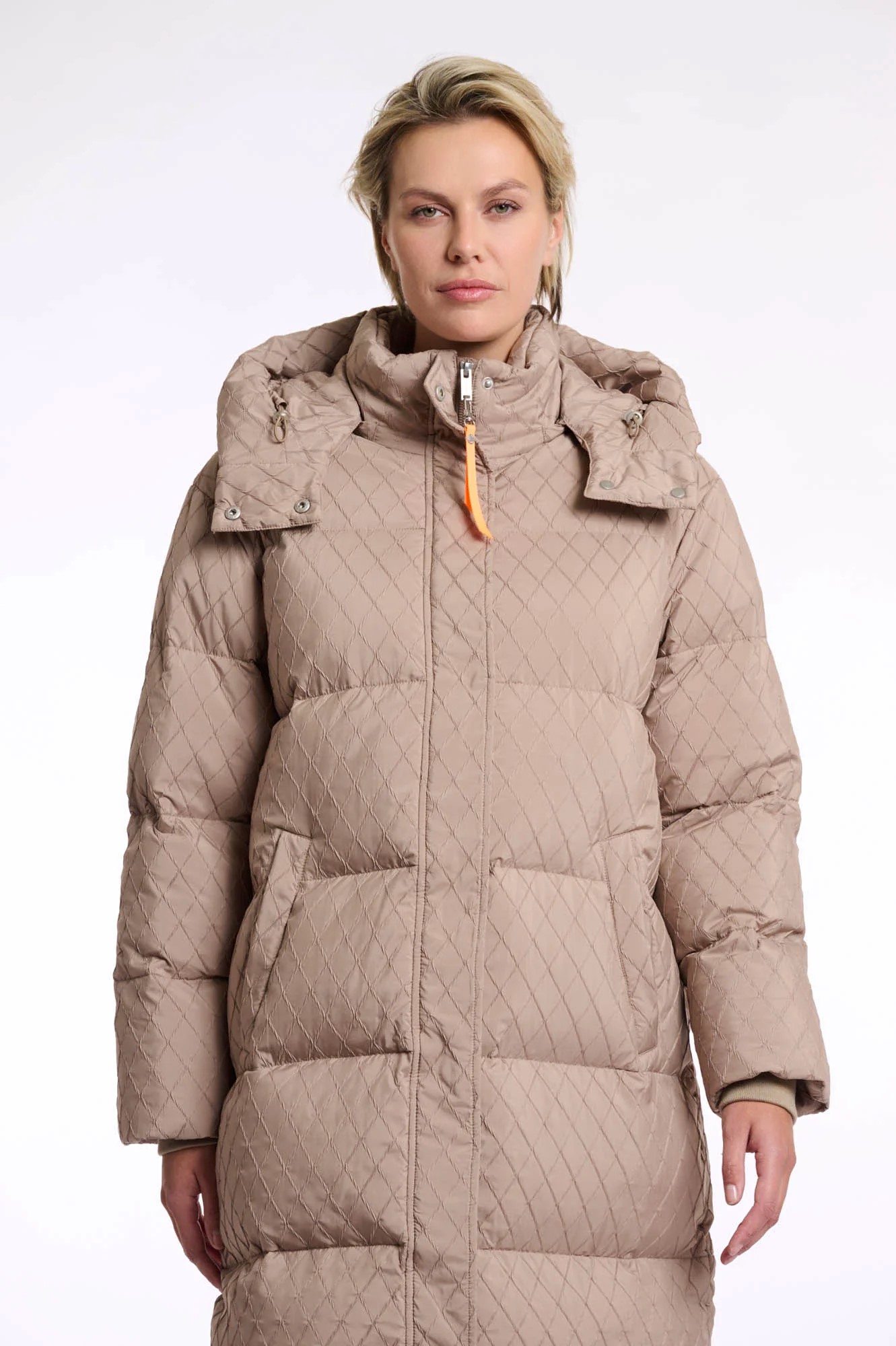 GUESS JEANS QUILTED PUFFER JACKET ΜΠΟΥΦΑΝ ΓΥΝΑΙΚΕΙΟ | KHAKI