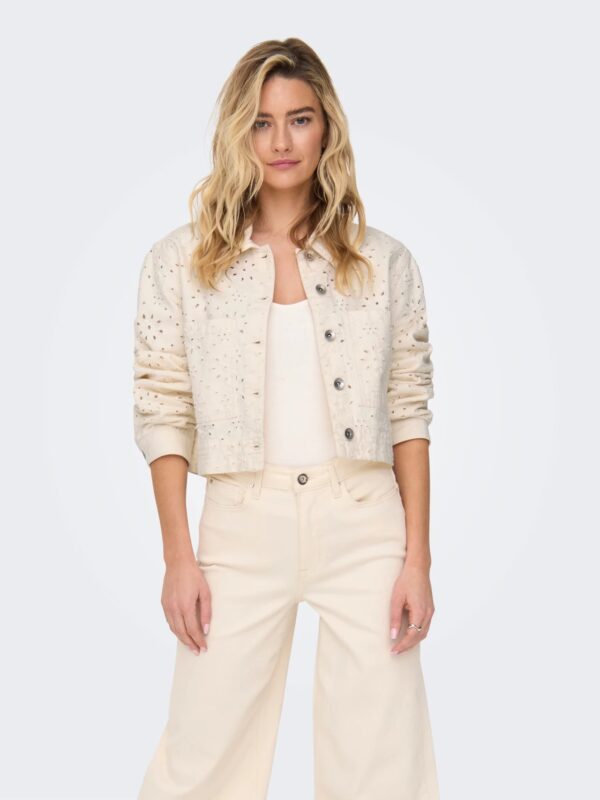 ONLELSA CROCHET SHORT JACKET OTW | OFF WHITE ONLELSA CROCHET SHORT JACKET OTW | OFF WHITE