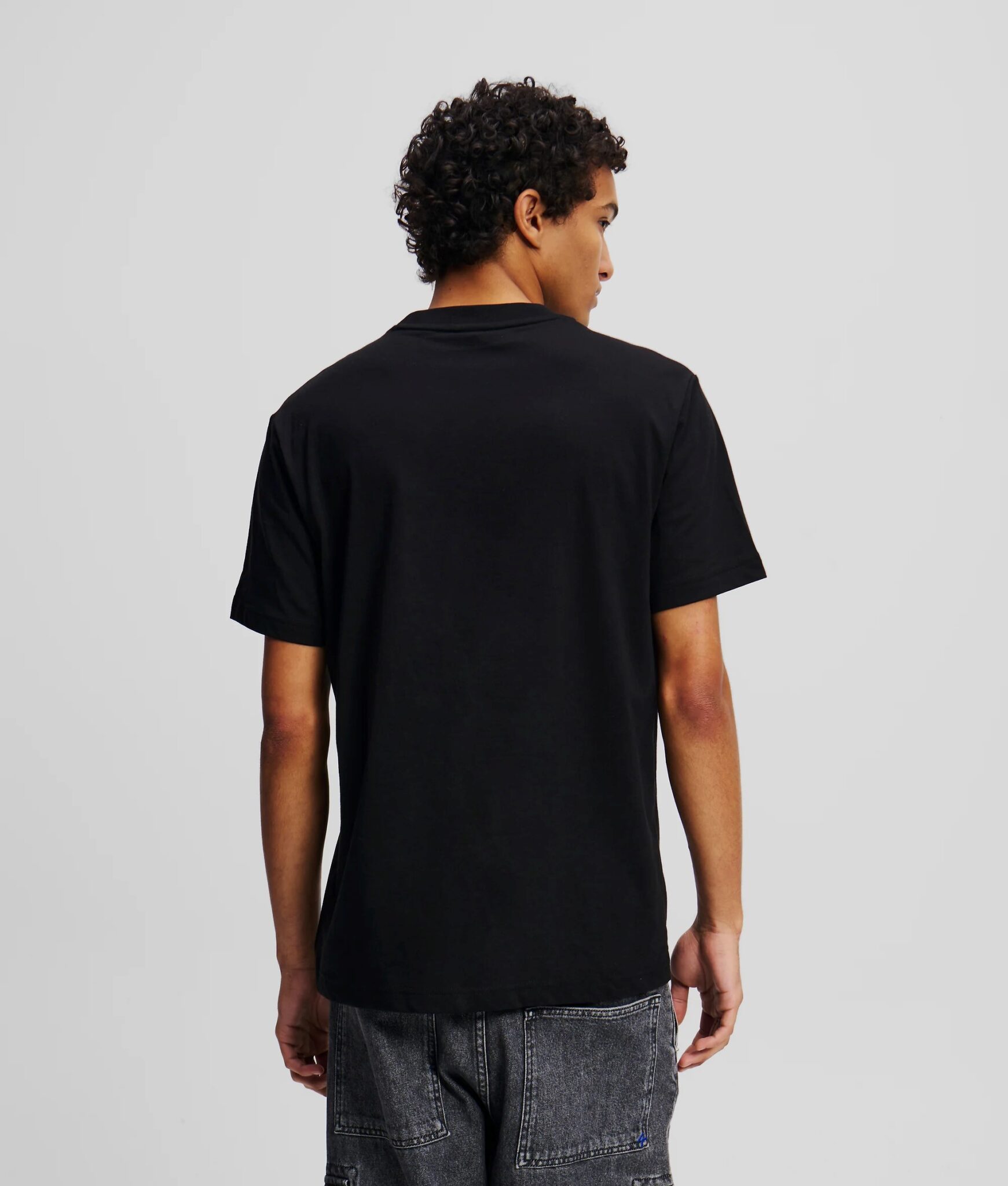 KLJ REG MONOGRAM TEE A2M17072-72 | BLACK KLJ REG MONOGRAM TEE A2M17072-72 | BLACK