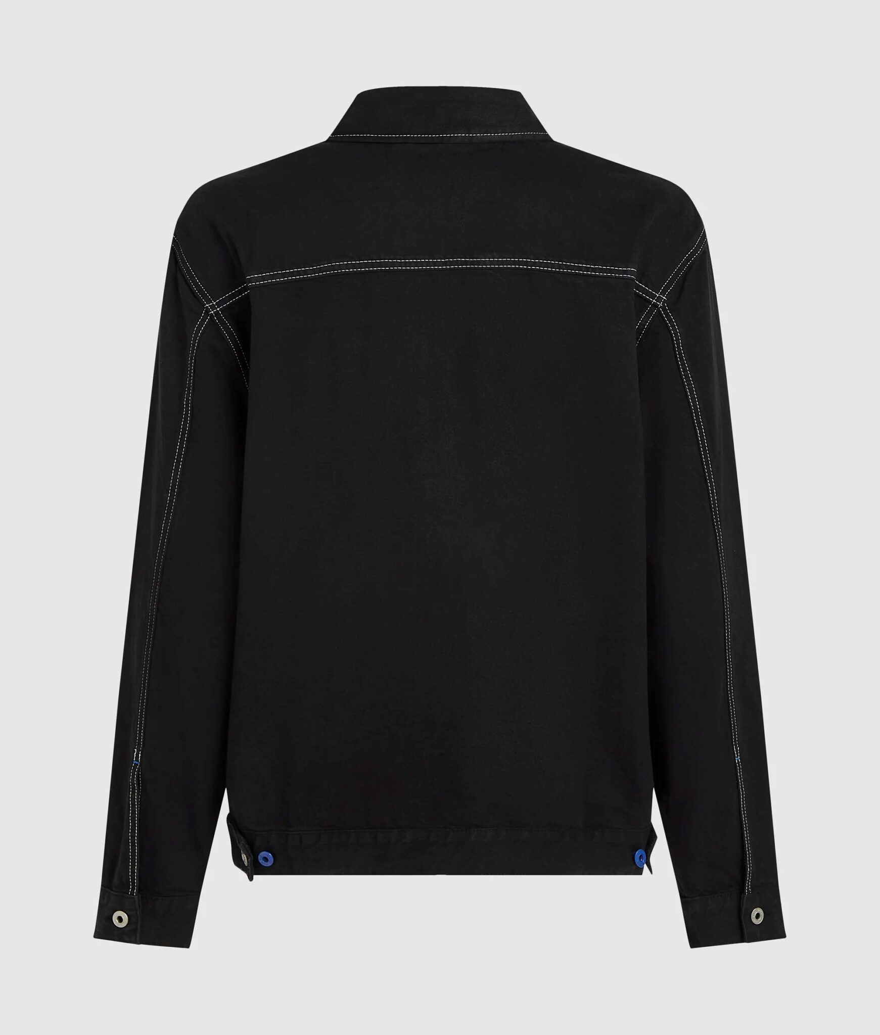 KLJ CONTRAST STITCH JACKET B1M14020 | BLACK KLJ CONTRAST STITCH JACKET B1M14020 | BLACK