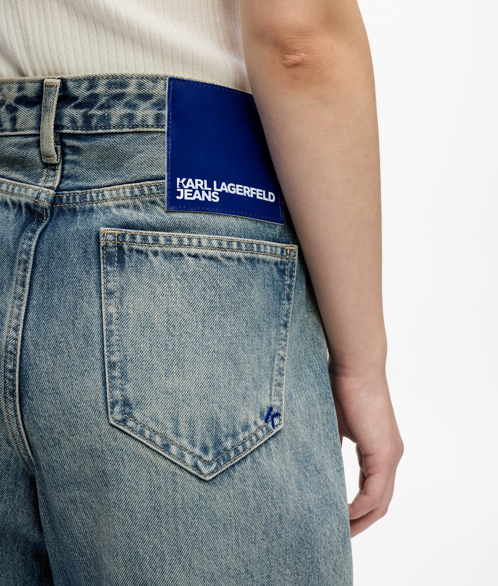 KLJ BOXY DENIM TRENCH B1W14040 | DENIM