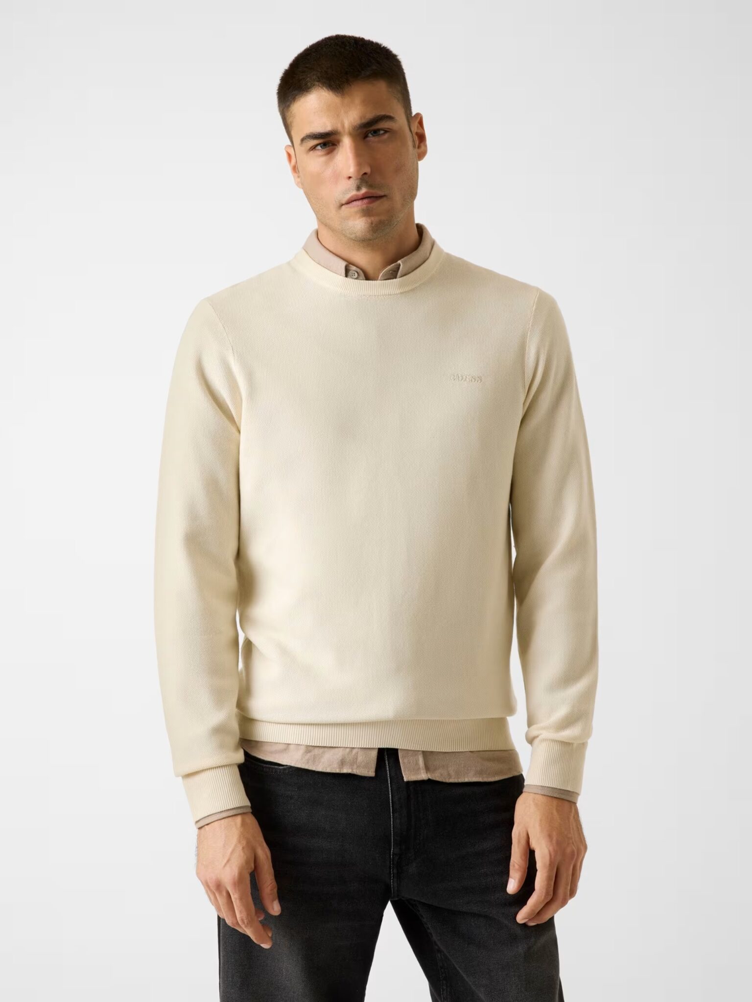 SS CN OS LOGO EMB TEE ΜΠΛΟΥΖΑ ΑΝΔΡΙΚΟ | WHITE