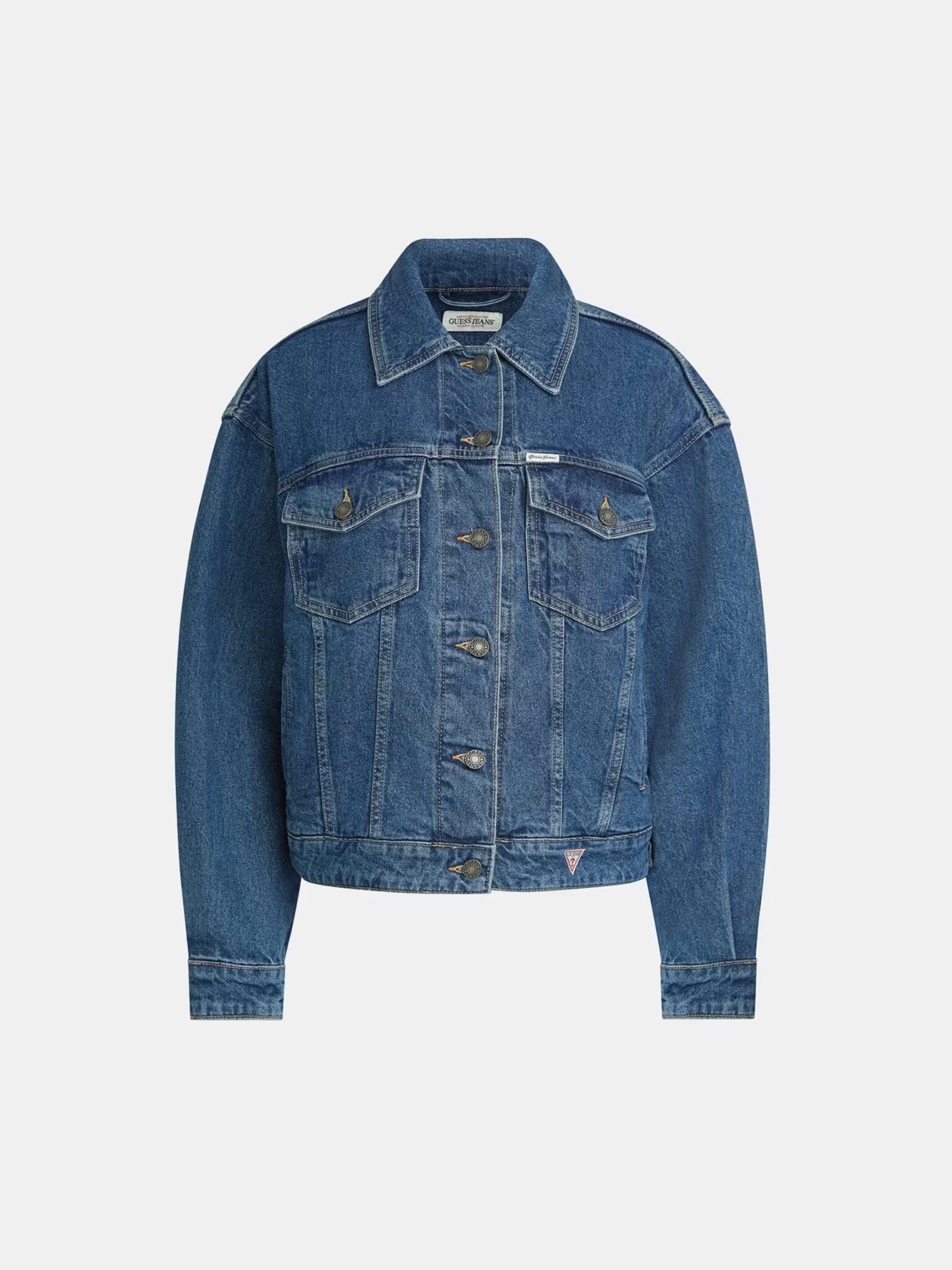 OVERSIZE TRUCKER JACKET ΜΠΟΥΦΑΝ ΓΥΝΑΙΚΕΙΟ | BLUE OVERSIZE TRUCKER JACKET ΜΠΟΥΦΑΝ ΓΥΝΑΙΚΕΙΟ | BLUE