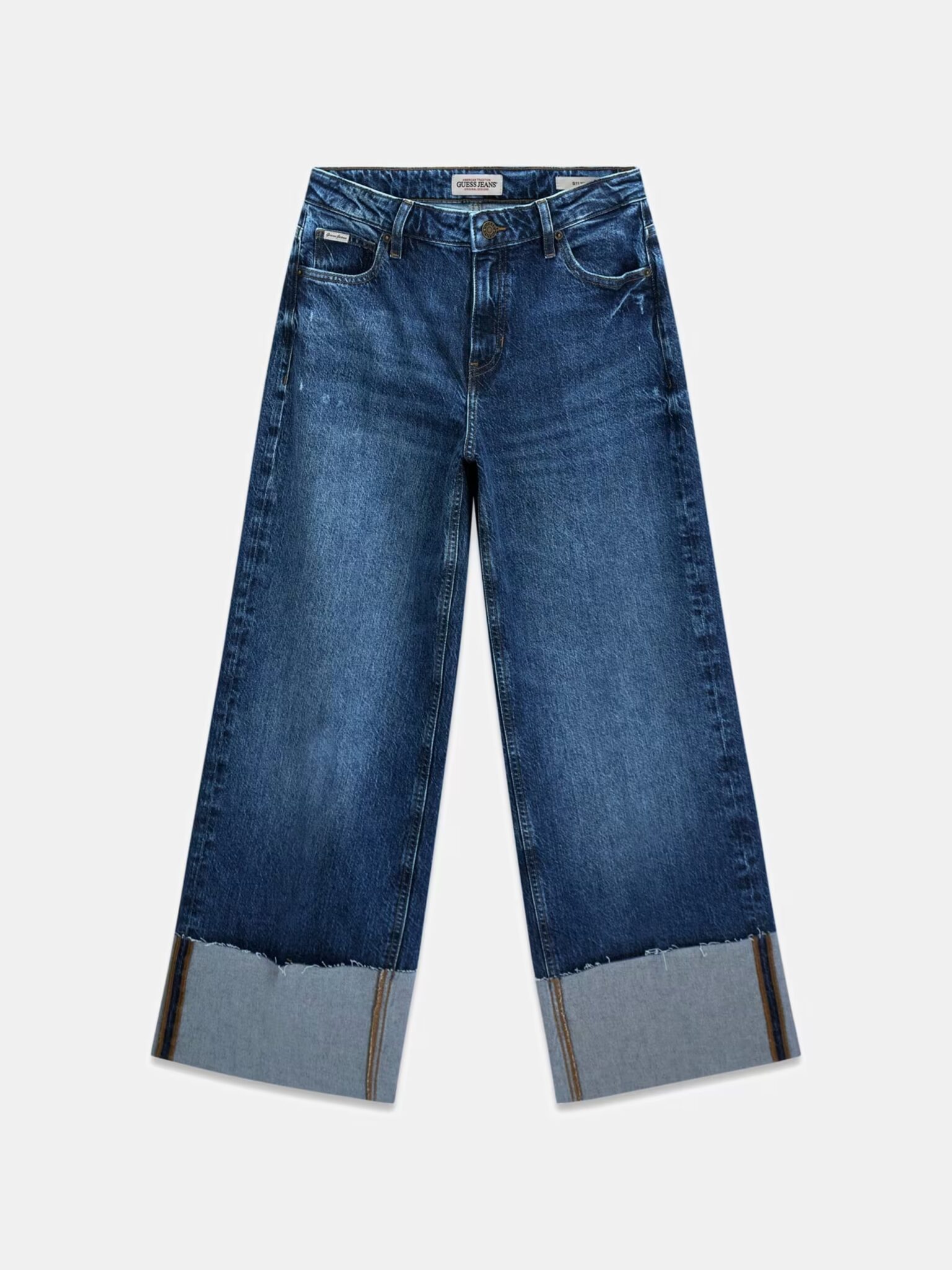 WIDE LEG CUFFED ΠΑΝΤΕΛΟΝΙ ΓΥΝΑΙΚΕΙΟ | BLUE WIDE LEG CUFFED ΠΑΝΤΕΛΟΝΙ ΓΥΝΑΙΚΕΙΟ | BLUE