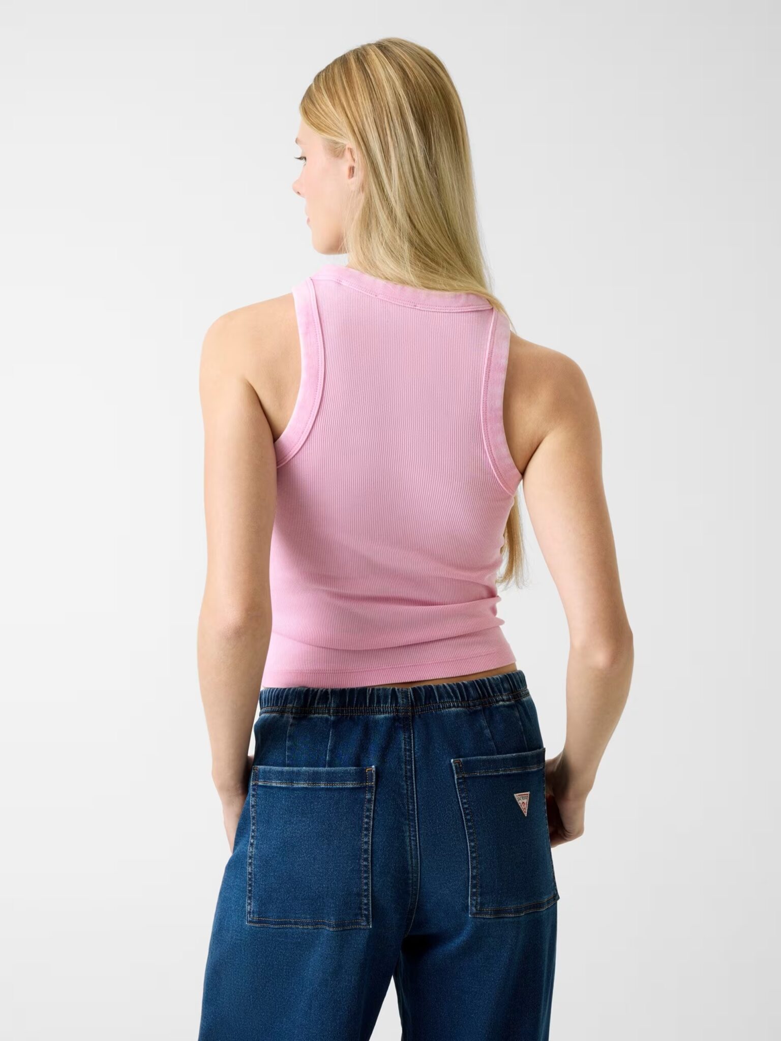 PATCH HALTER TANK TOP RIB ΜΠΛΟΥΖΑ ΓΥΝΑΙΚΕΙΟ | ROSE PATCH HALTER TANK TOP RIB ΜΠΛΟΥΖΑ ΓΥΝΑΙΚΕΙΟ | ROSE