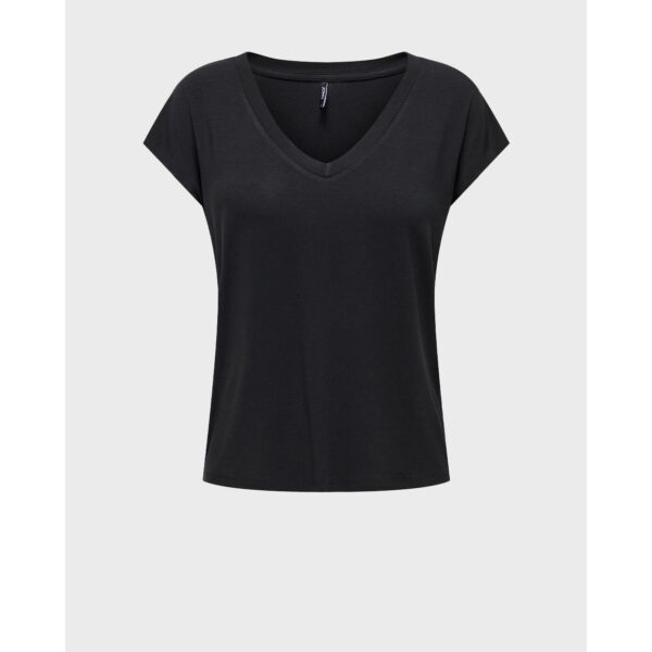 ONLY ONLRILLA S/S V-NECK TOP JRS | BLACK ONLY ONLRILLA S/S V-NECK TOP JRS | BLACK