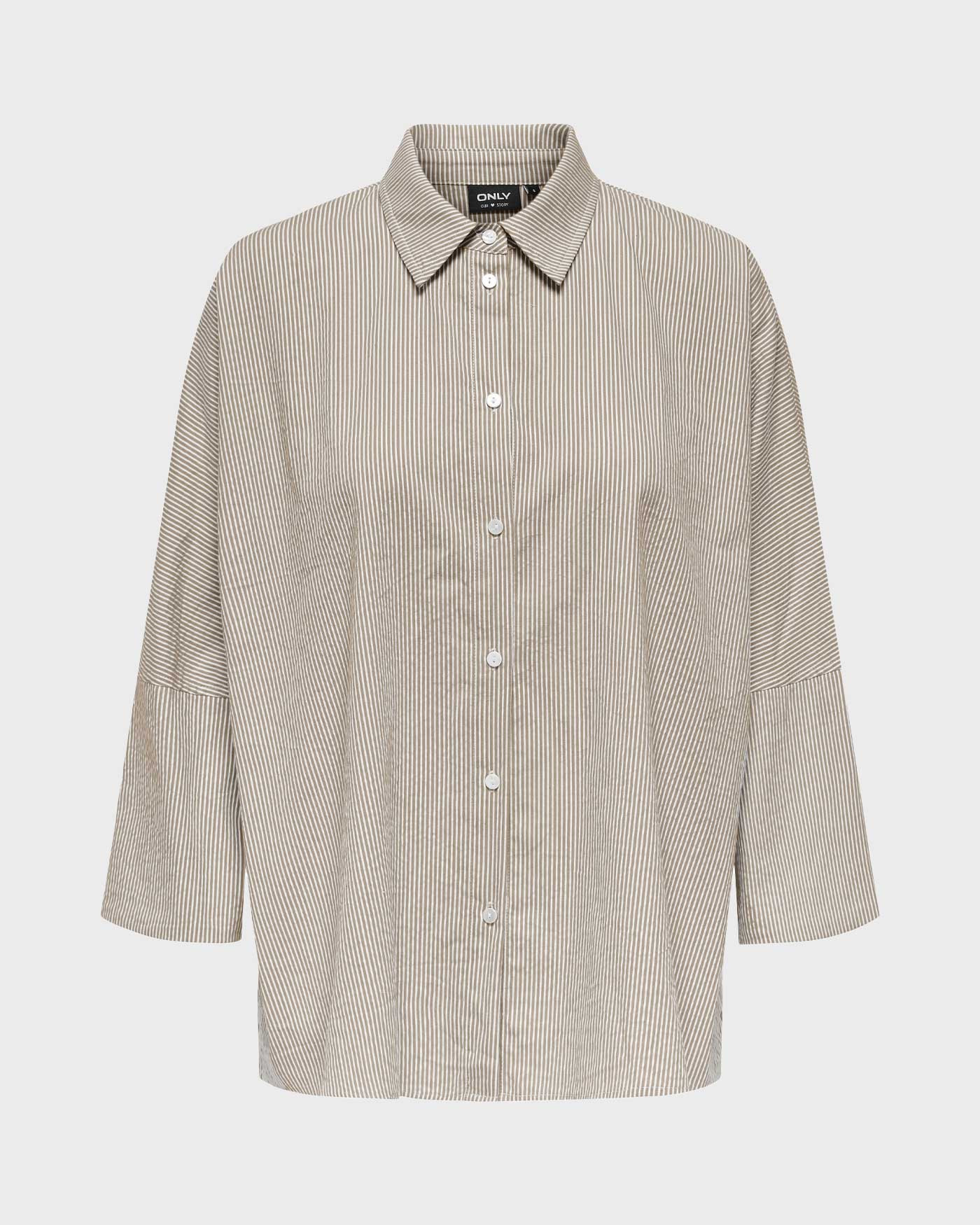 ONLY ONLAUGUSTA SHIRT WVN NOOS | BEIGE