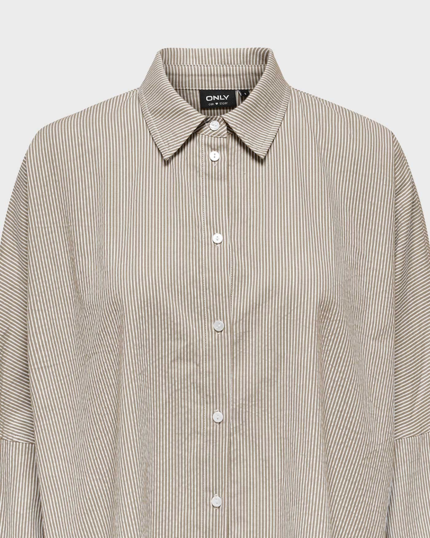 ONLY ONLAUGUSTA SHIRT WVN NOOS | BEIGE