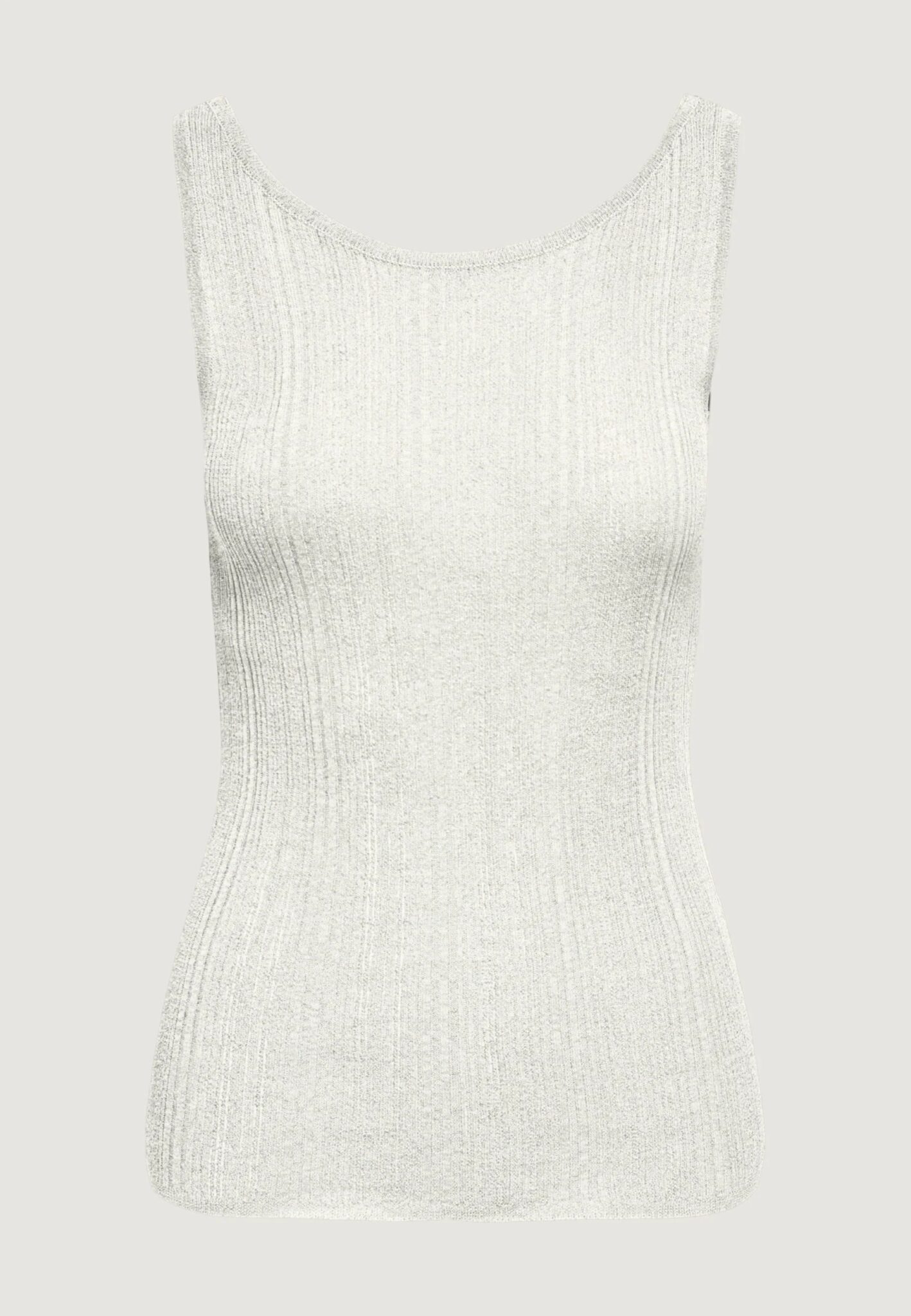 ONLY ONLANNA SL GLITTER REVERS RIB TOP KNT | OFF WHITE ONLY ONLANNA SL GLITTER REVERS RIB TOP KNT | OFF WHITE