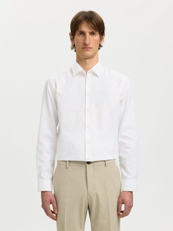 SELECTED SLMSLIMFILIP ETHAN SHIRT LS CLASSIC NOOS | WHITE