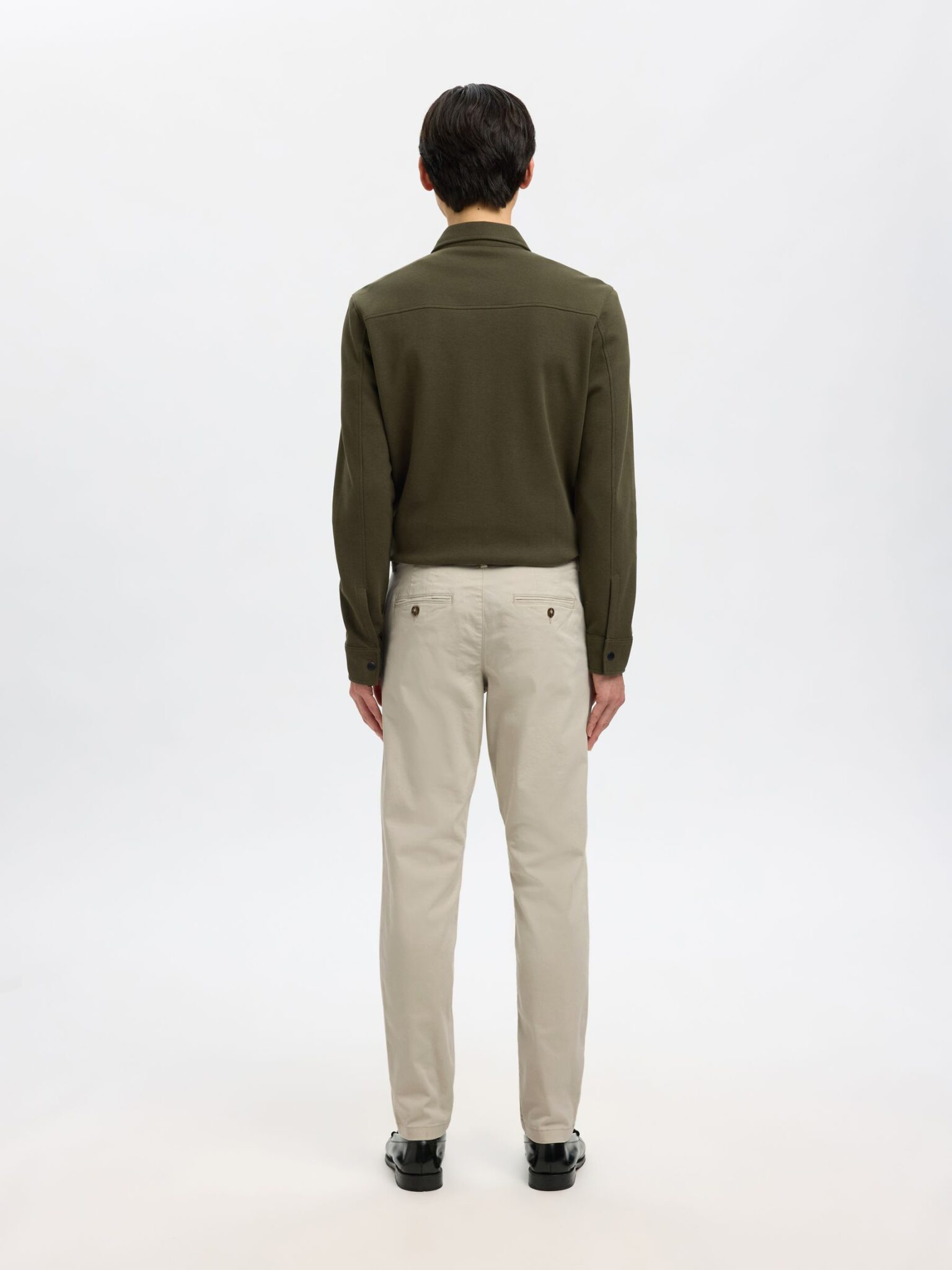 SELECTED SLM175-SLIM NEW MILES FLEX PANT NOOS | OFF WHITE SELECTED SLM175-SLIM NEW MILES FLEX PANT NOOS | OFF WHITE