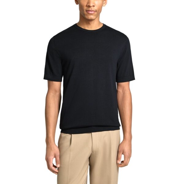 SELECTED SLMTORINO SS KNIT CREW NECK NOOS | BLACK SELECTED SLMTORINO SS KNIT CREW NECK NOOS | BLACK