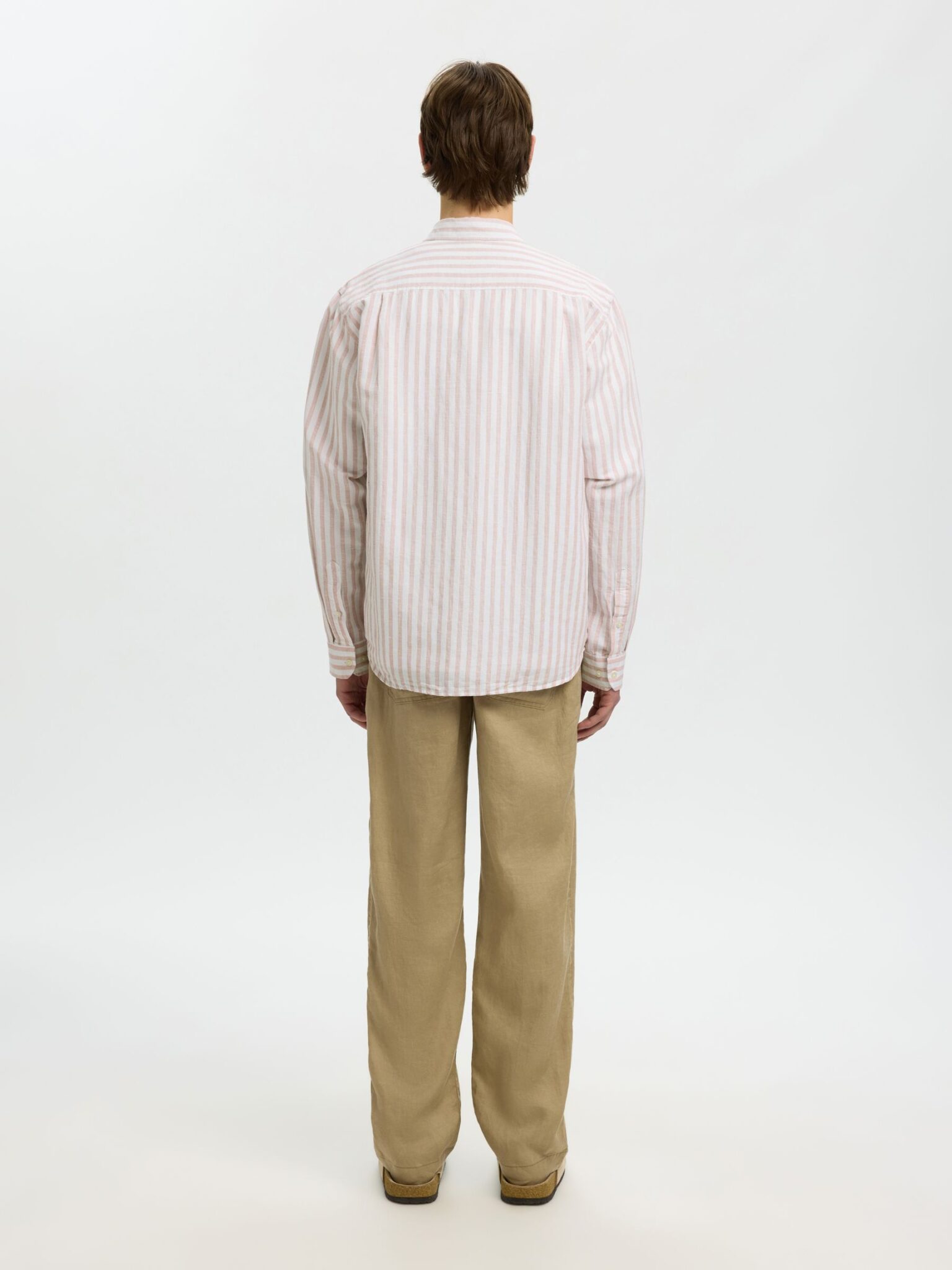 SELECTED SLHMATTIS SS LINEN BLEND STRUC POLO NOOS | MINT GREEN