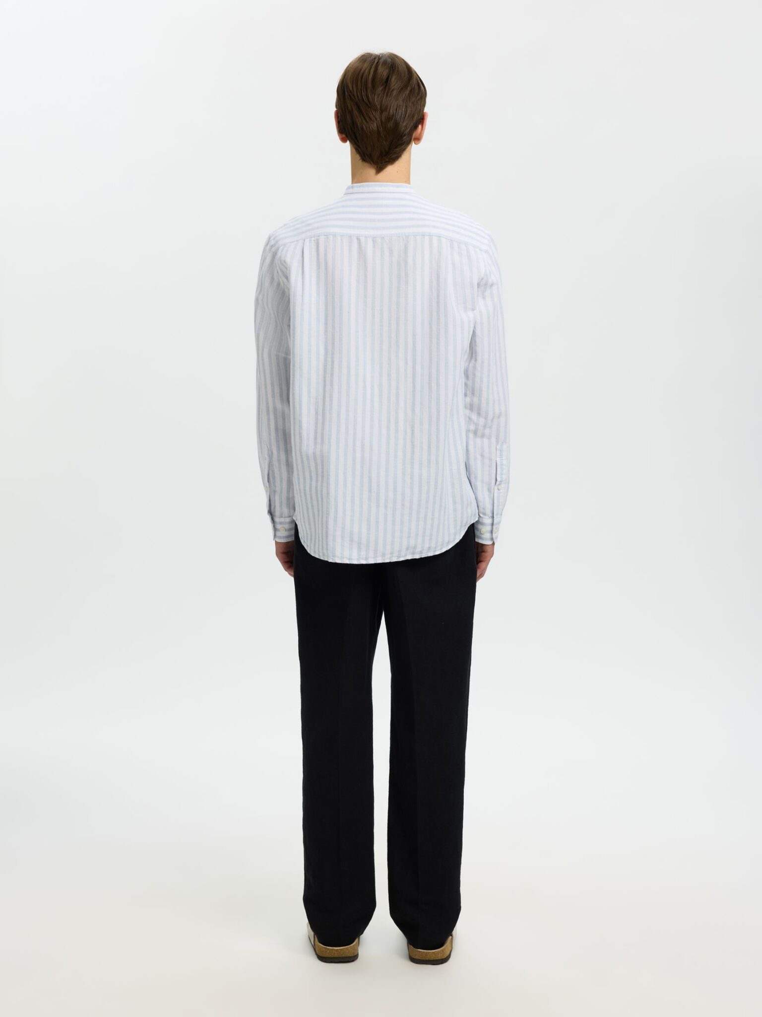 SELECTED SLHMATTIS SS LINEN BLEND STRUC POLO NOOS | MINT GREEN