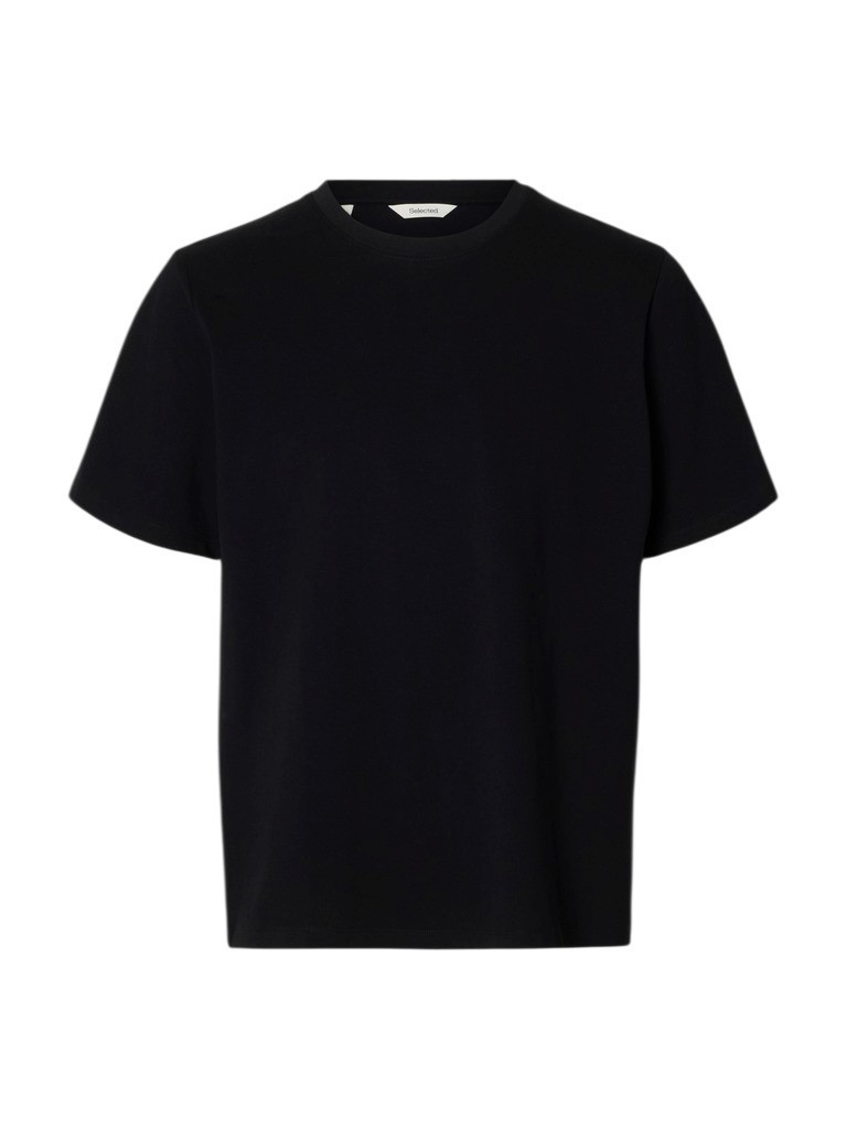 SELECTED SLMATLAS SS O-NECK TEE NOOS | BLACK SELECTED SLMATLAS SS O-NECK TEE NOOS | BLACK