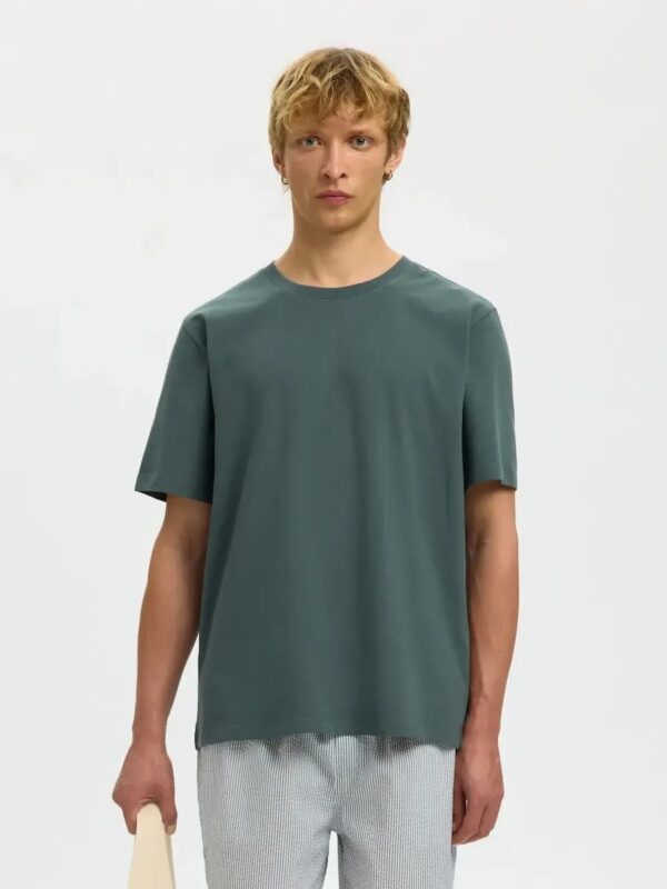 SELECTED SLMATLAS SS O-NECK TEE NOOS | PETROL SELECTED SLMATLAS SS O-NECK TEE NOOS | PETROL