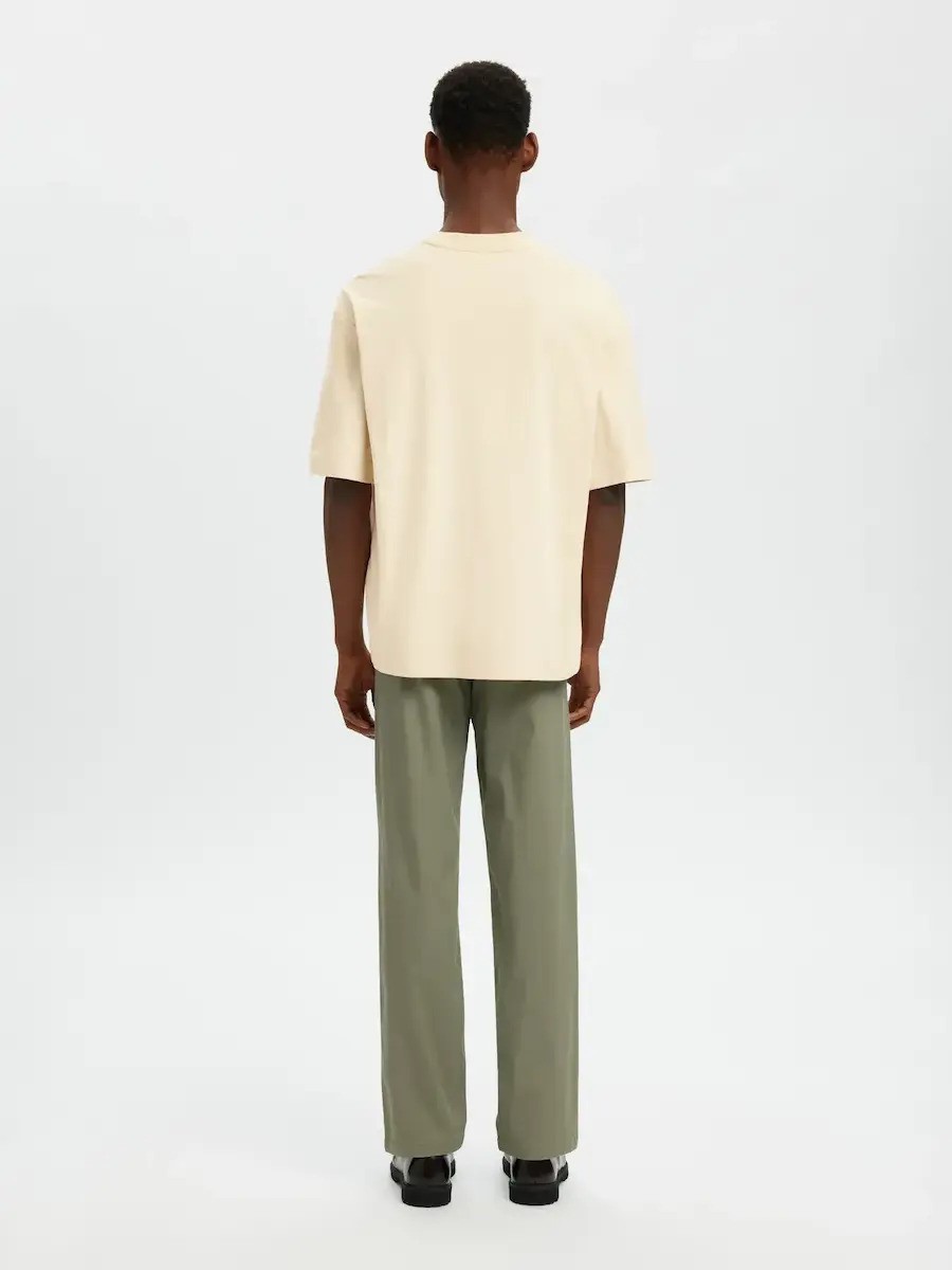 SELECTED SLHMATTIS SS LINEN BLEND STRUC POLO NOOS | MINT GREEN