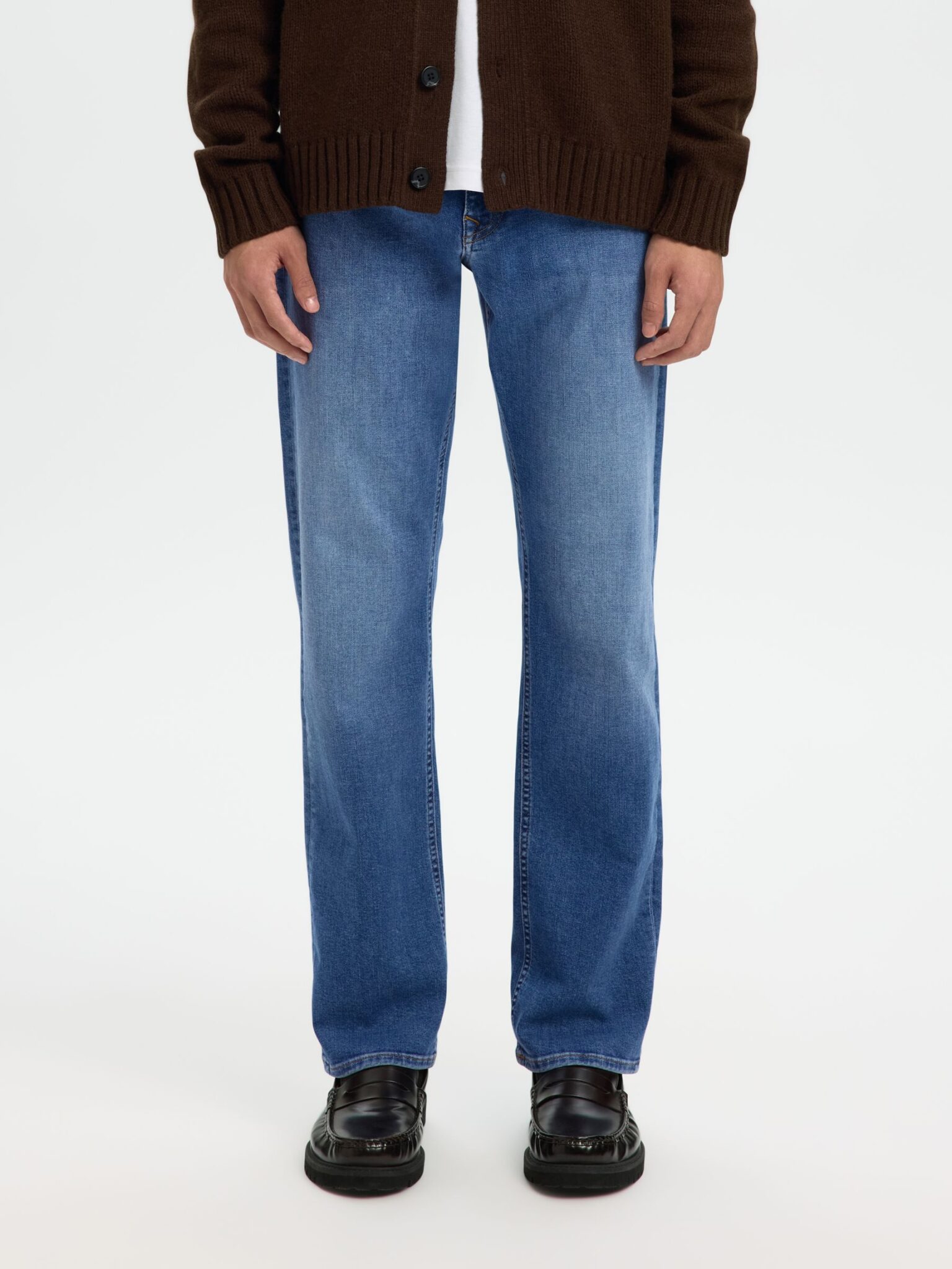 SELECTED SLHMATTIS SS LINEN BLEND STRUC POLO NOOS | MINT GREEN