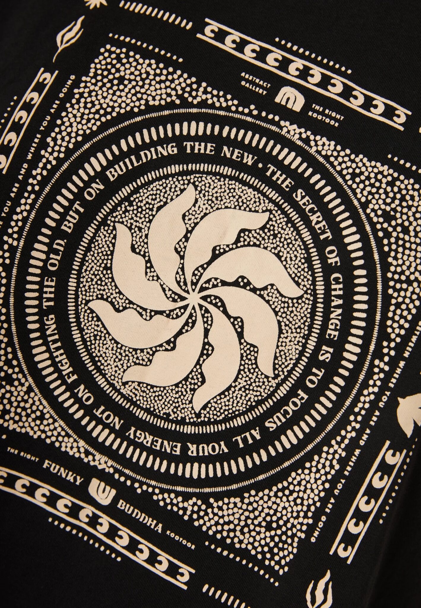 FUNKY BUDDHA ΓΥΝΑΙΚΕΊΑ ΜΠΛΟΎΖΑ ΚΟΝΤΌ ΜΑΝΊΚΙ ΚΑΙ ΤΎΠΩΜΑ | BLACK