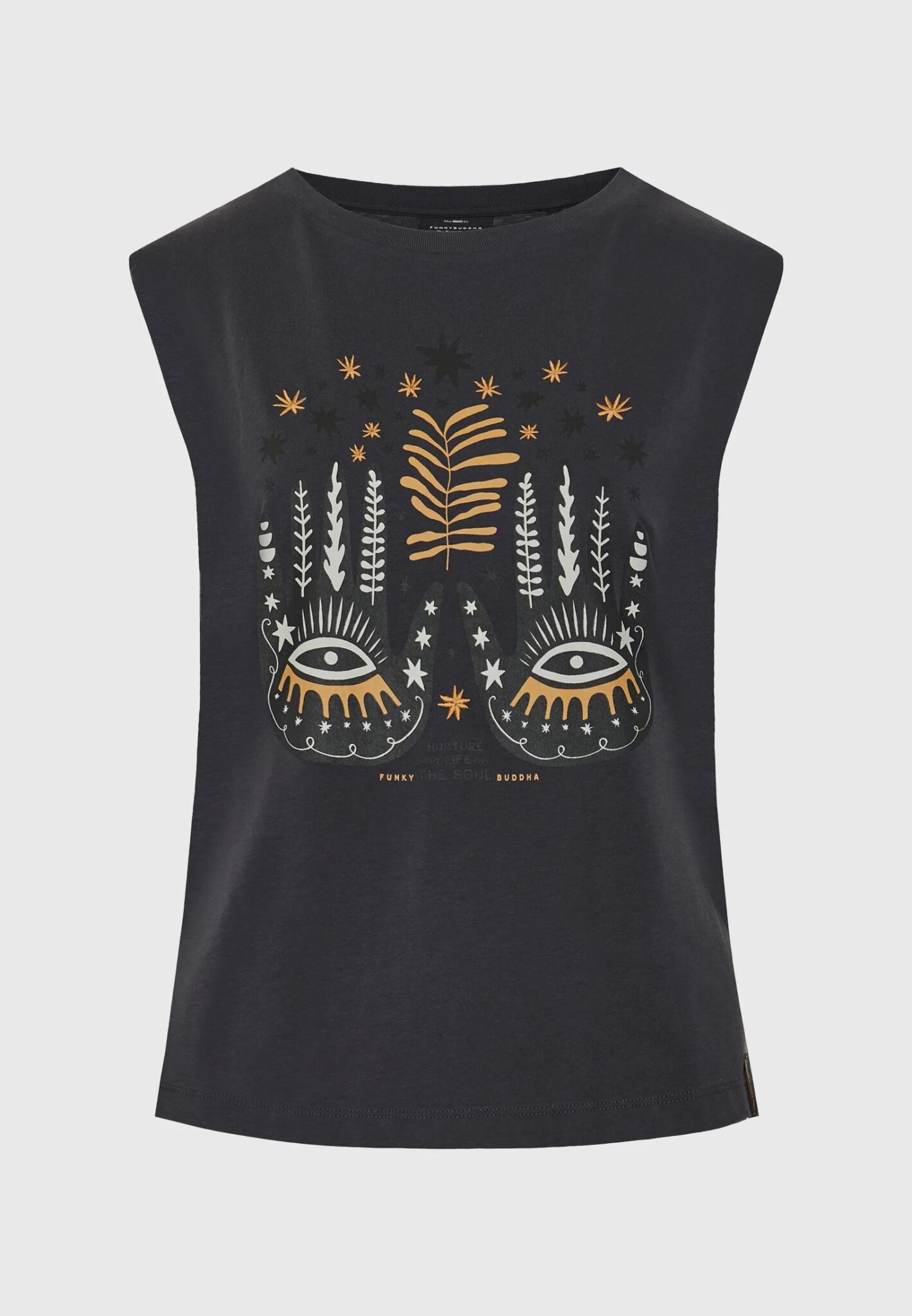 FUNKY BUDDHA ΑΝΔΡΙΚΉ ΜΠΛΟΎΖΑ ΚΟΝΤΌ ΜΑΝΊΚΙ BASIC | DARK BLUE