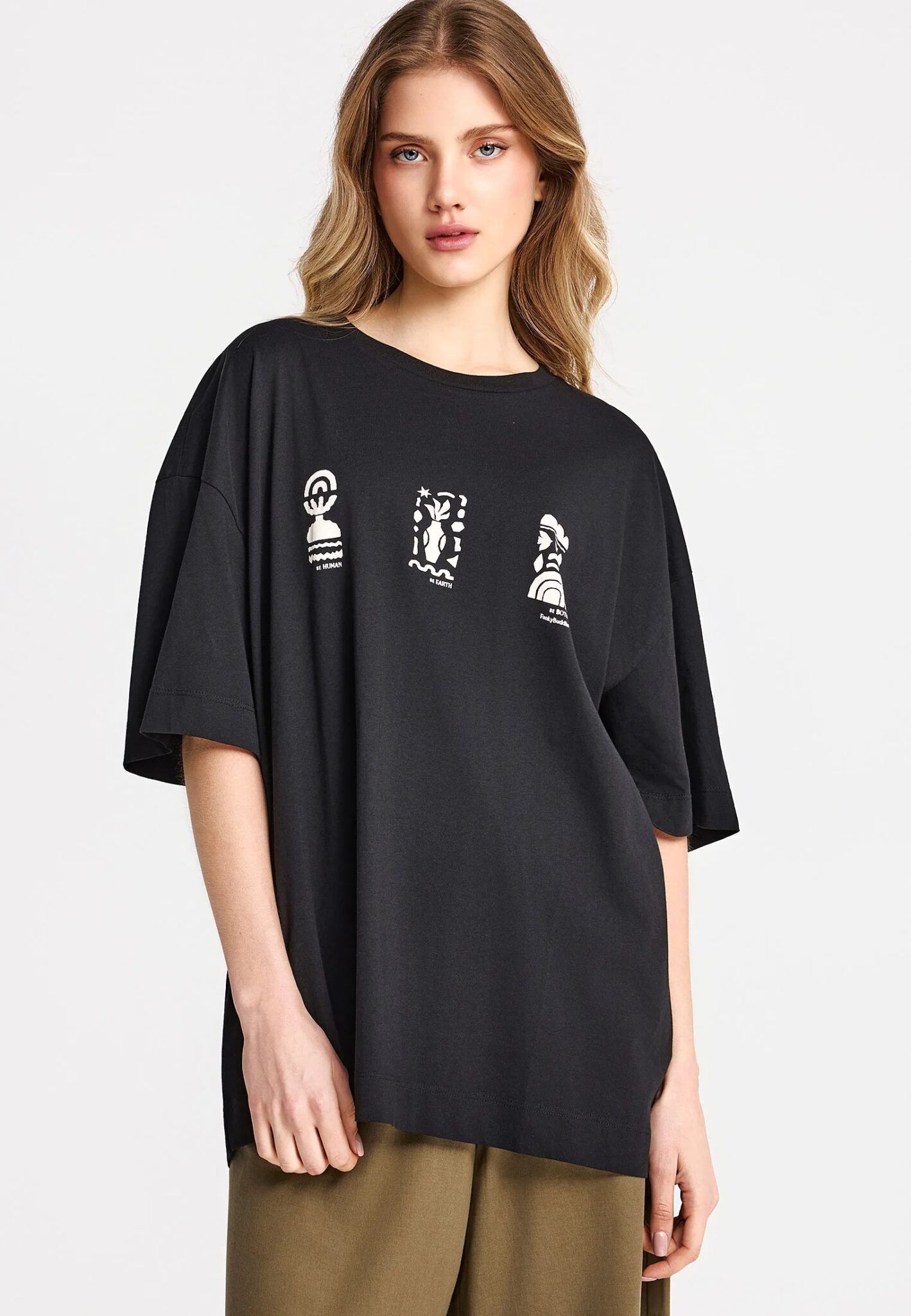 FUNKY BUDDHA ΑΝΔΡΙΚΉ ΜΠΛΟΎΖΑ ΚΟΝΤΌ ΜΑΝΊΚΙ BASIC | DARK BLUE