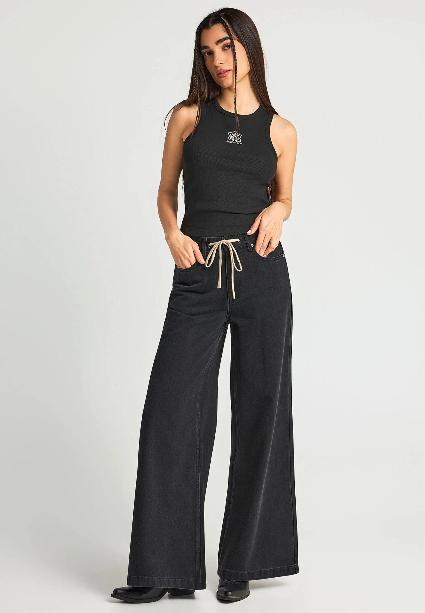 FUNKY BUDDHA ΓΥΝΑΙΚΕΊΑ ΜΠΛΟΎΖΑ ΧΩΡΊς ΜΑΝΊΚΙ | BLACK FUNKY BUDDHA ΓΥΝΑΙΚΕΊΑ ΜΠΛΟΎΖΑ ΧΩΡΊς ΜΑΝΊΚΙ | BLACK