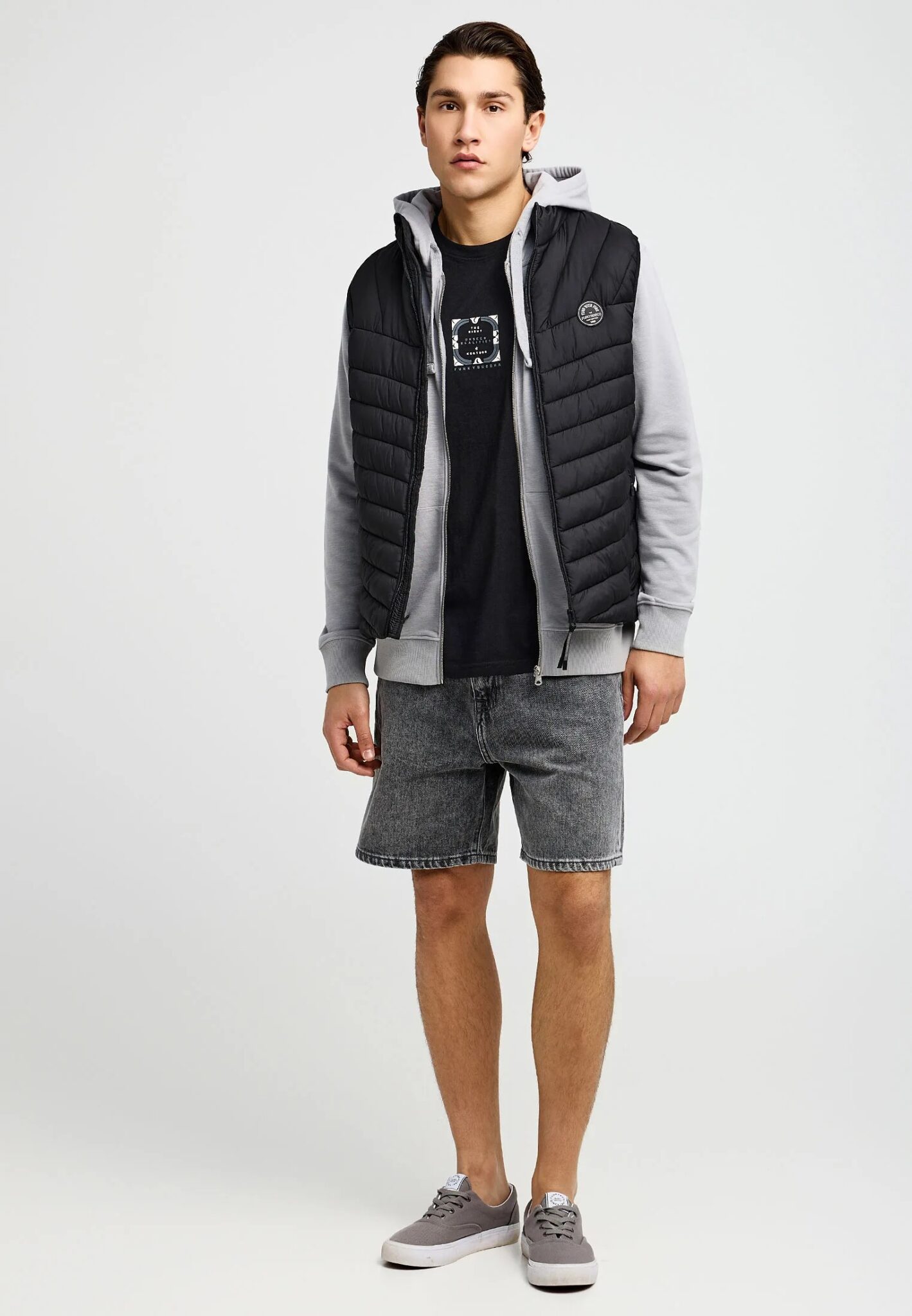 GUESS LIGHT PUFFA VEST ΓΙΛΕΚΟ ΑΝΔΡΙΚΟ | BLACK