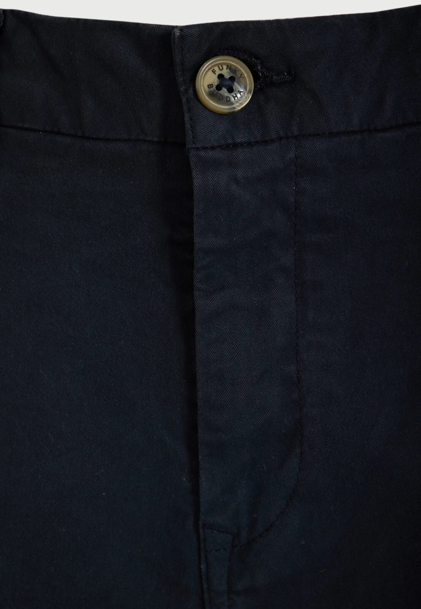 FUNKY BUDDHA ΑΝΔΡΙΚΉ ΜΠΛΟΎΖΑ ΚΟΝΤΌ ΜΑΝΊΚΙ BASIC | DARK BLUE