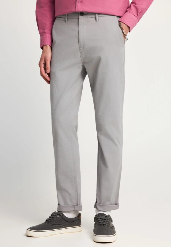 FUNKY BUDDHA ΑΝΔΡΙΚΌ ΠΑΝΤΕΛΌΝΙ CHINO | GREY FUNKY BUDDHA ΑΝΔΡΙΚΌ ΠΑΝΤΕΛΌΝΙ CHINO | GREY