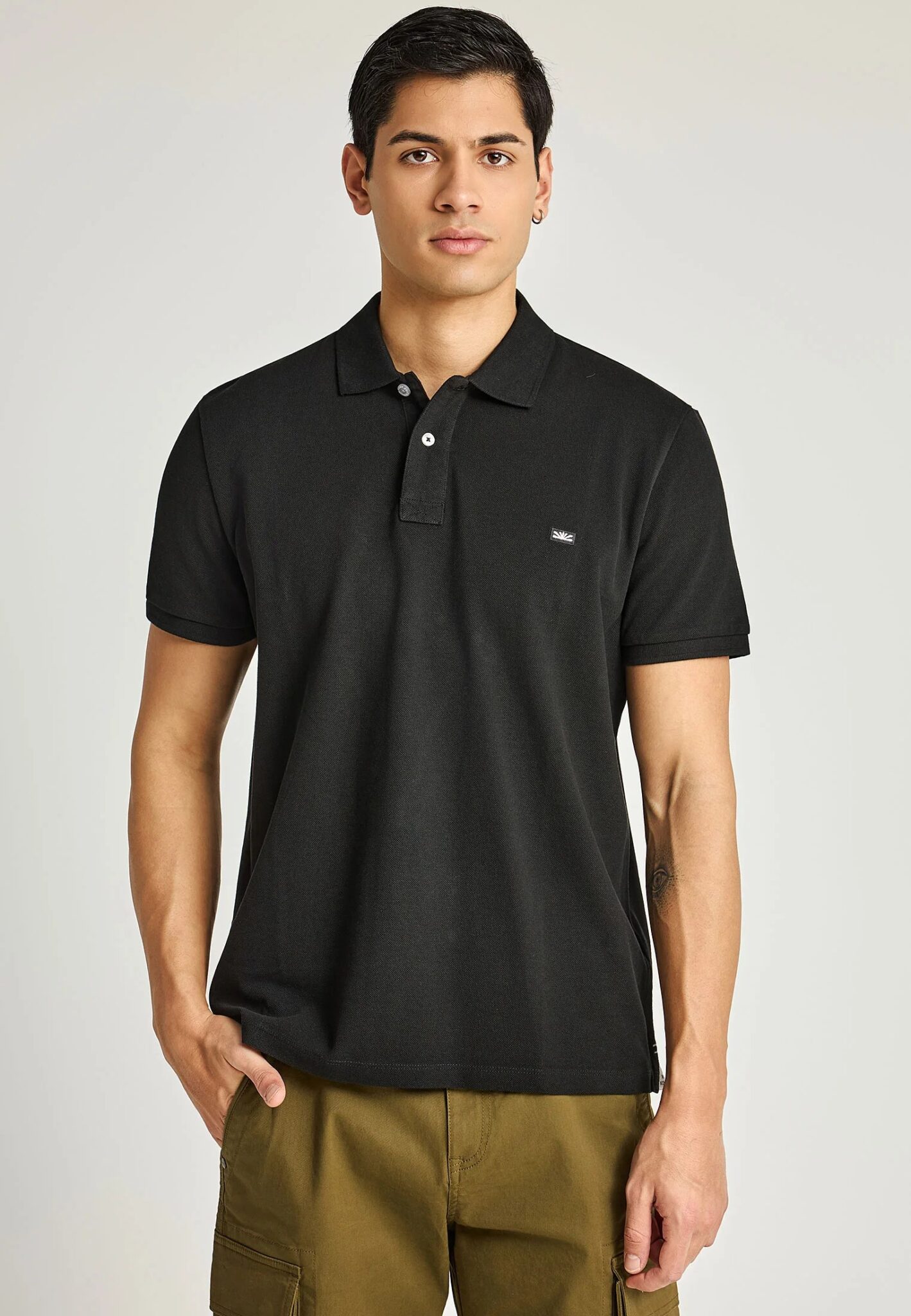 FUNKY BUDDHA ΑΝΔΡΙΚΉ ΜΠΛΟΎΖΑ ΜΕ ΓΙΑΚΆ ΠΌΛΟ | BLACK FUNKY BUDDHA ΑΝΔΡΙΚΉ ΜΠΛΟΎΖΑ ΜΕ ΓΙΑΚΆ ΠΌΛΟ | BLACK