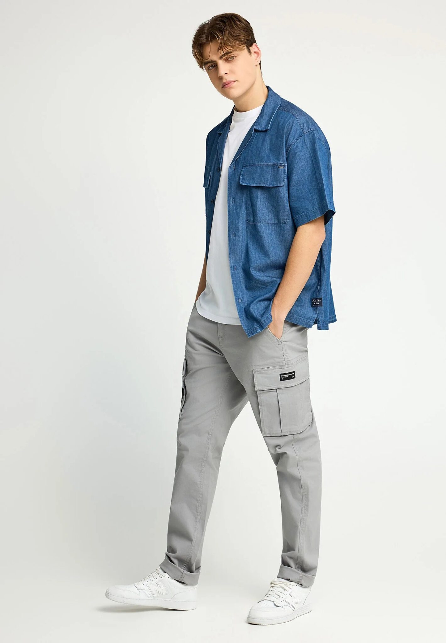 FUNKY BUDDHA ΑΝΔΡΙΚΉ ΜΠΛΟΎΖΑ ΜΕ ΓΙΑΚΆ ΠΌΛΟ | OFF WHITE