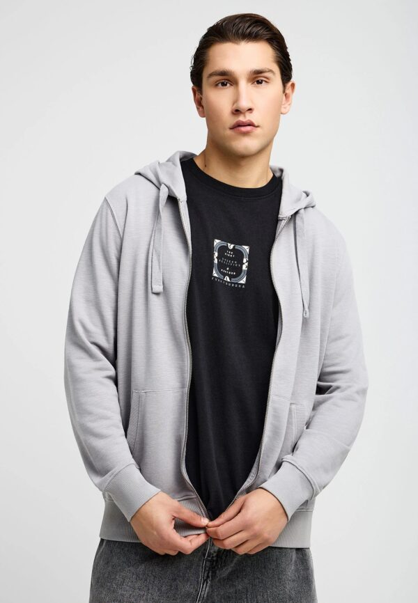 FUNKY BUDDHA ΑΝΔΡΙΚΉ ΖΑΚΈΤΑ ΦΟΎΤΕΡ ΜΕ ΚΟΥΚΟΎΛΑ | GREY FUNKY BUDDHA ΑΝΔΡΙΚΉ ΖΑΚΈΤΑ ΦΟΎΤΕΡ ΜΕ ΚΟΥΚΟΎΛΑ | GREY