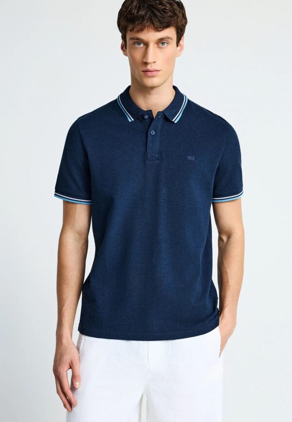 FUNKY BUDDHA ΑΝΔΡΙΚΉ ΜΠΛΟΎΖΑ ΜΕ ΓΙΑΚΆ ΠΌΛΟ | DARK BLUE